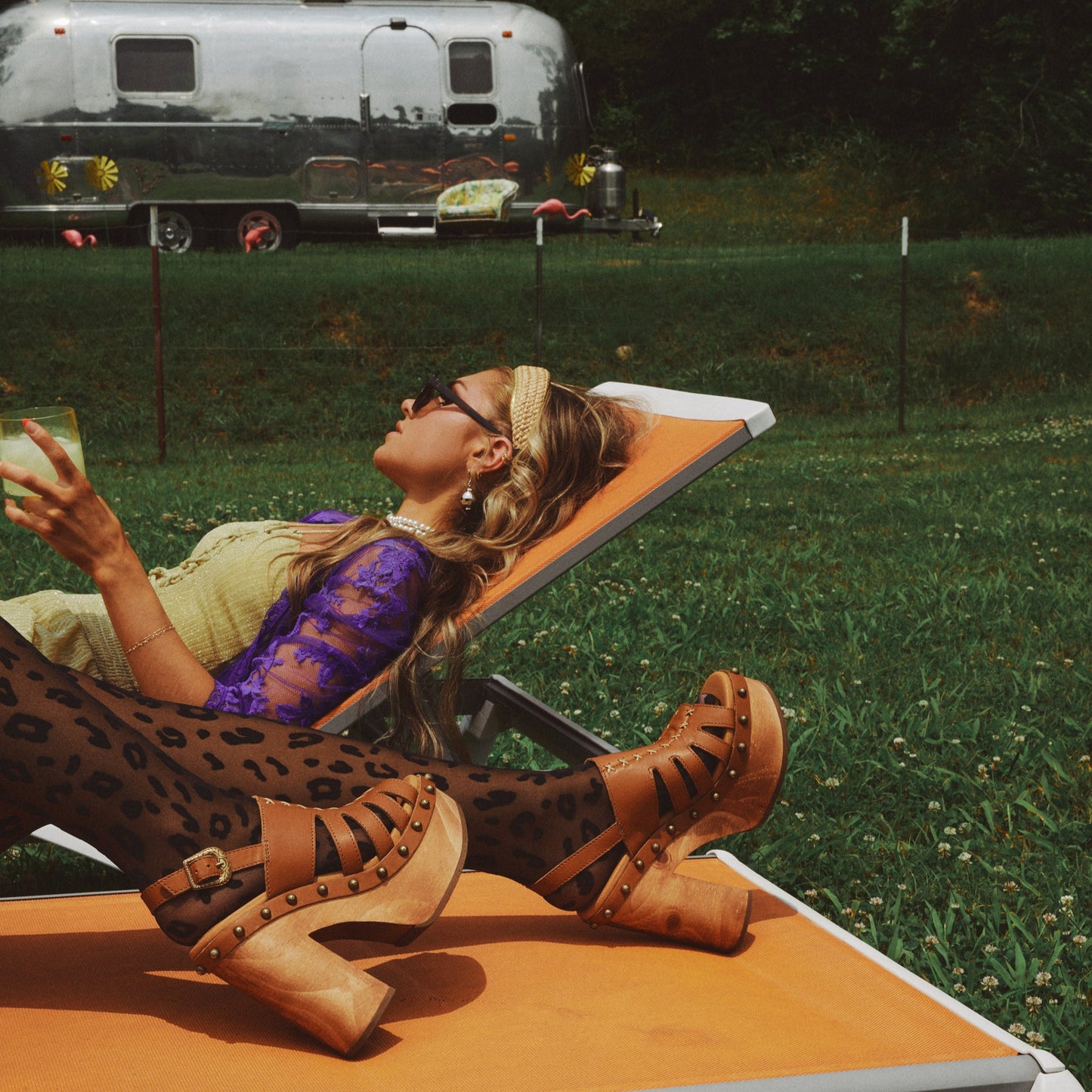 GEMA WOODEN SANDAL - Dingo1969