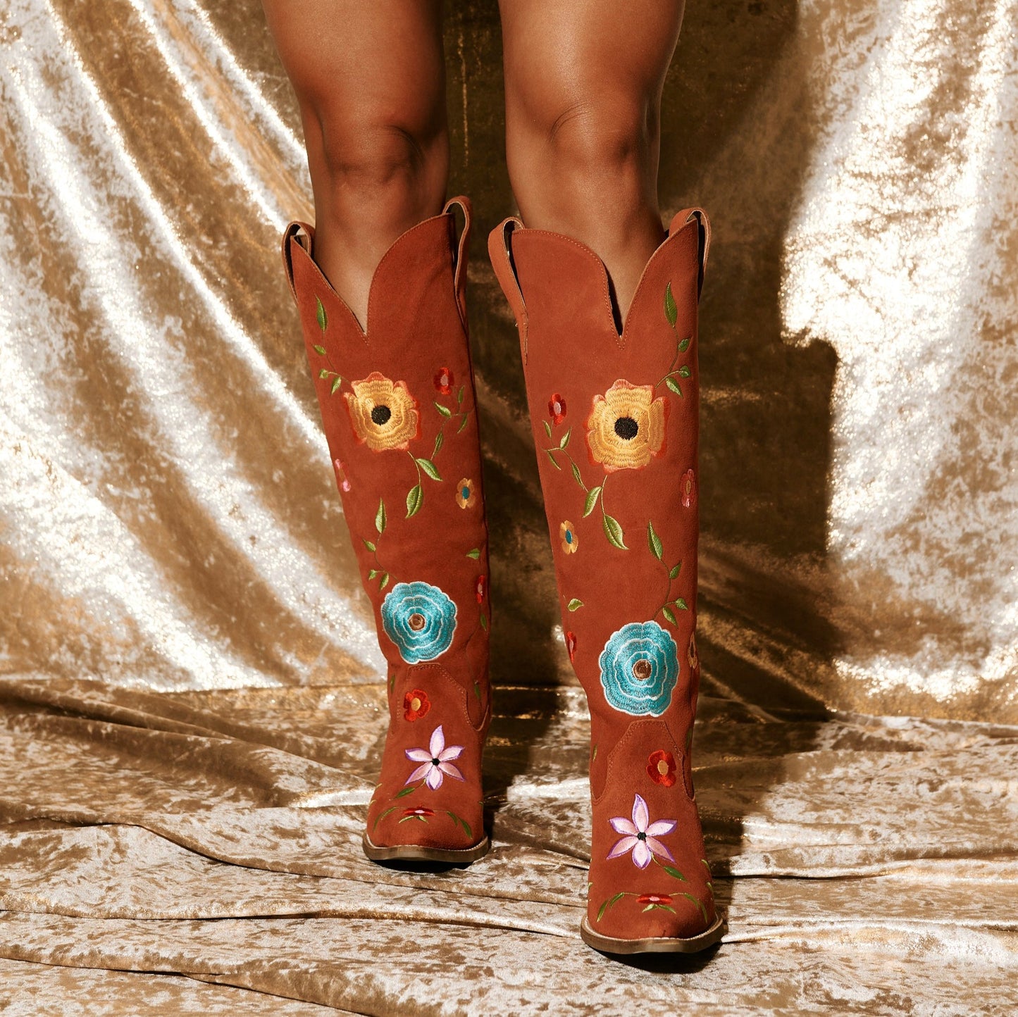 FLOWER POWER SUEDE BOOT - Dingo1969