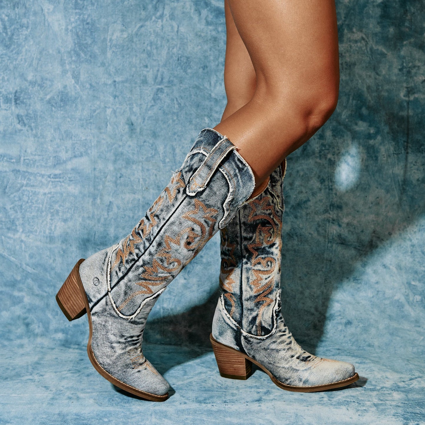 TEXAS TORNADO DENIM BOOT - Dingo1969