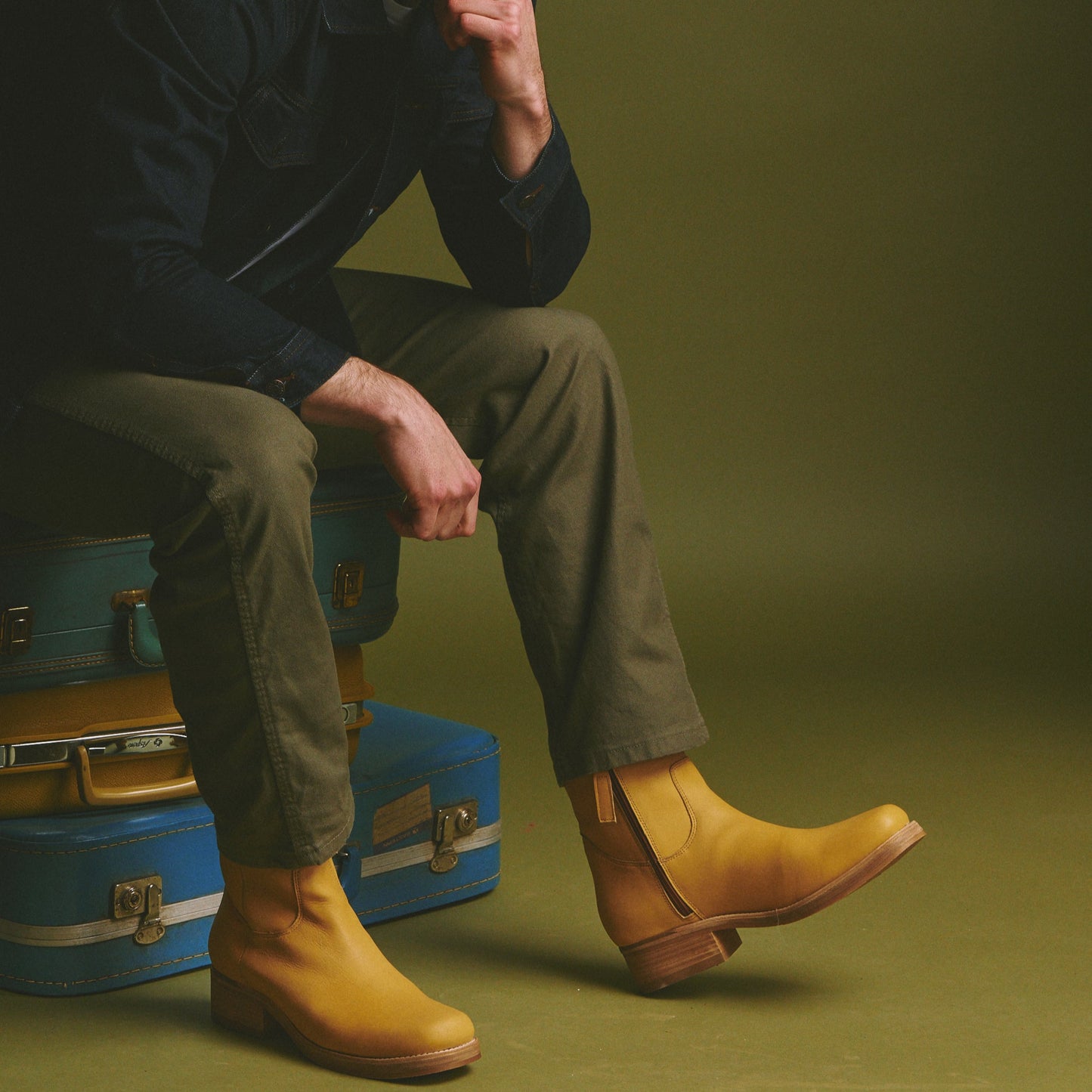 BANNER LEATHER BOOT - Dingo1969