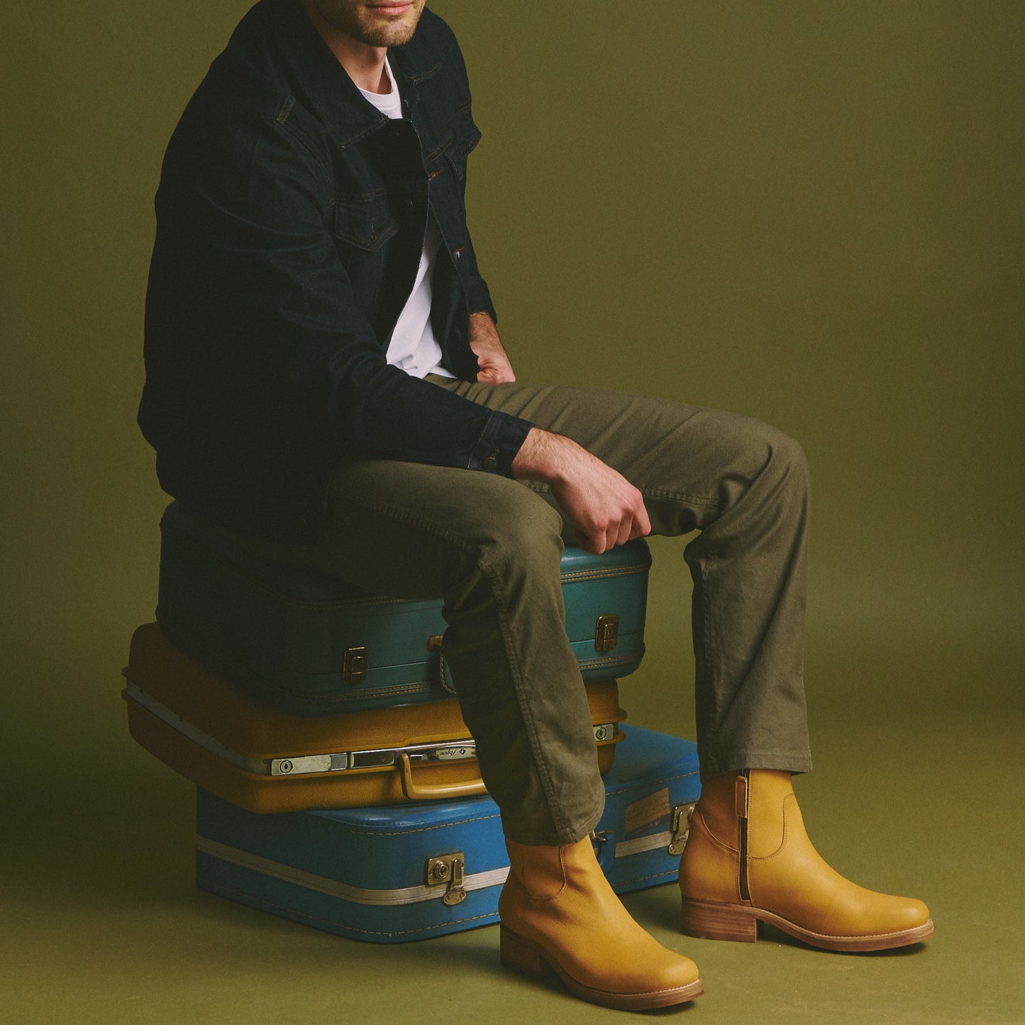 BANNER LEATHER BOOT - Dingo1969