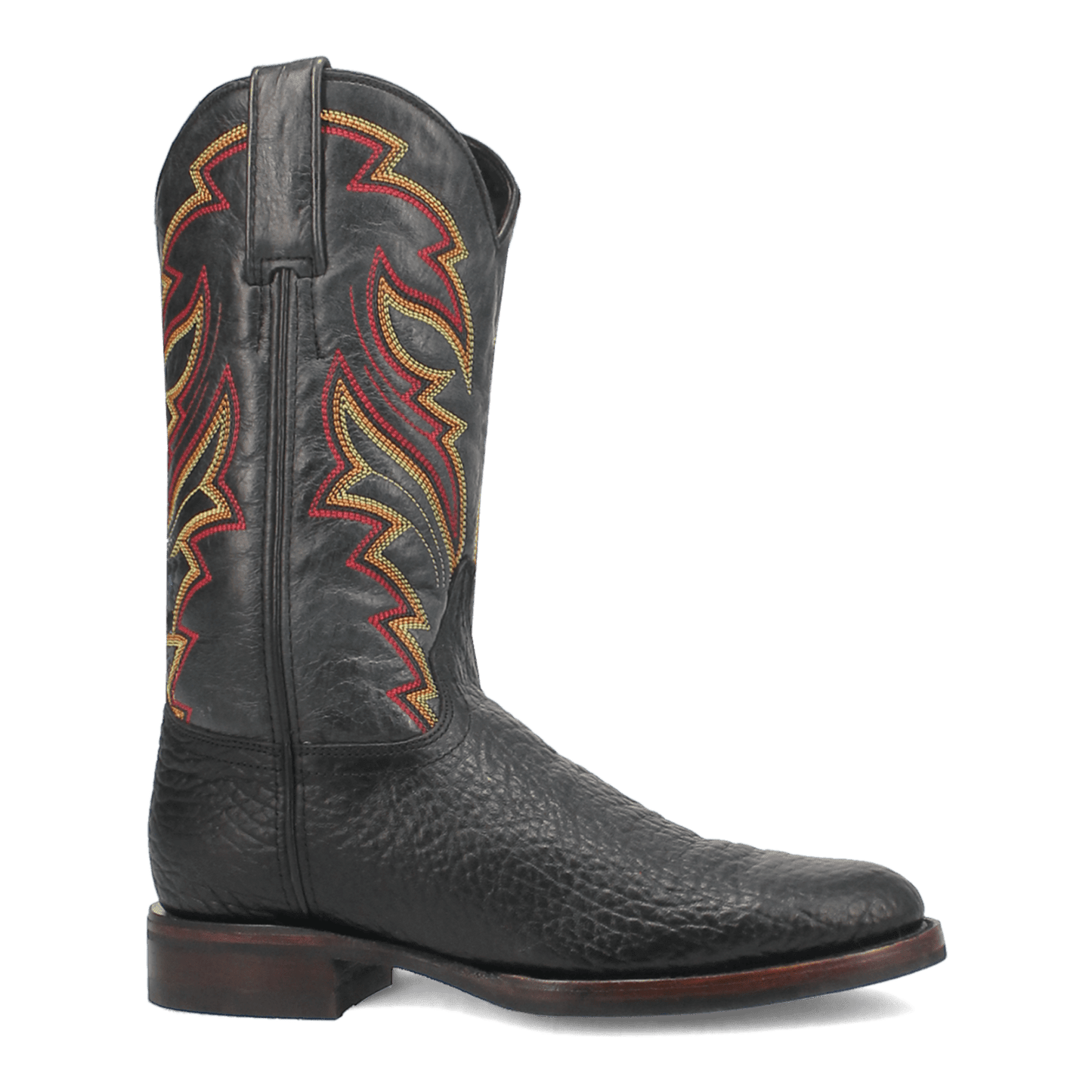 PRODUCT SHOT YOUNG GUN LEATHER BOOT AT 90 DEGREE INSIDE ANGLE