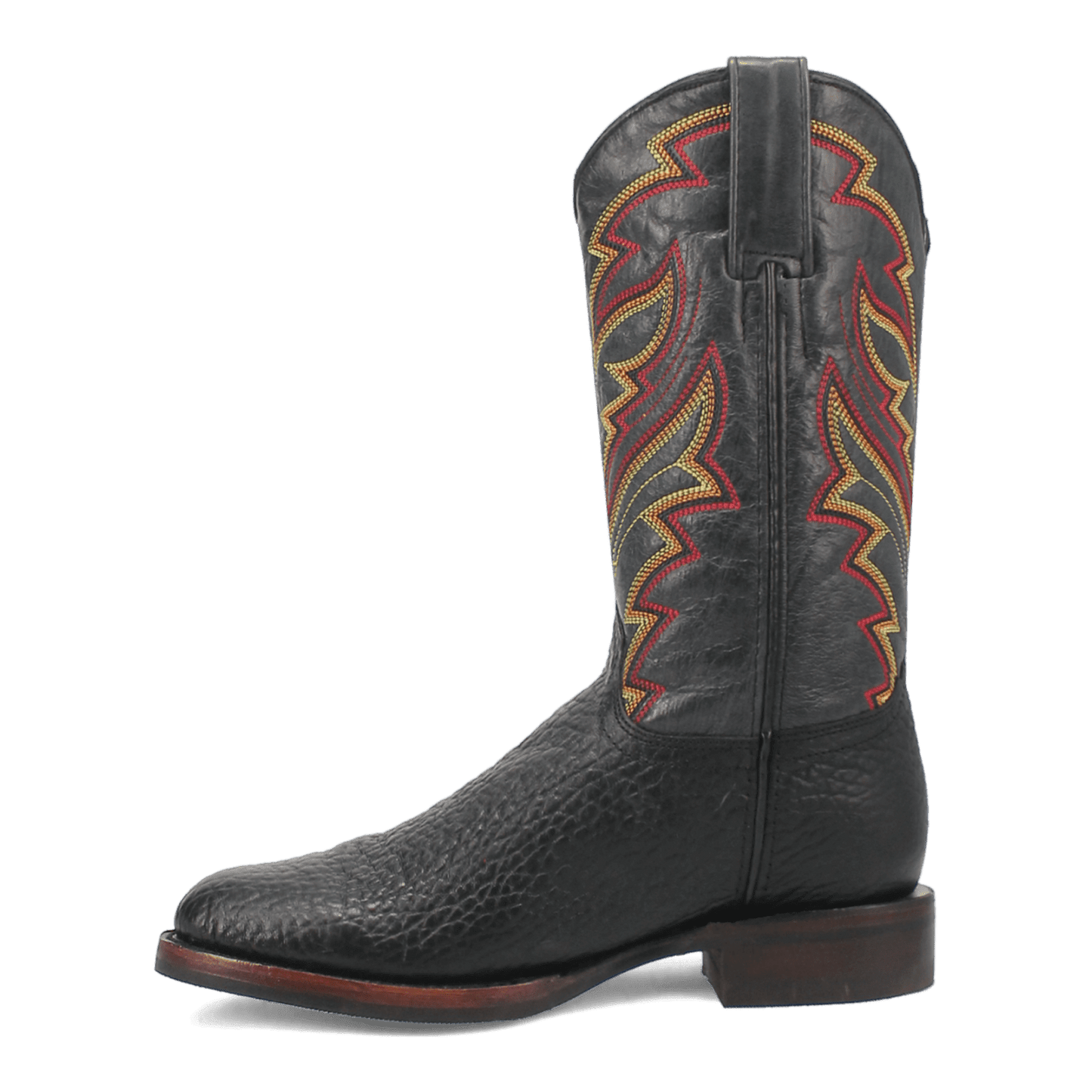 PRODUCT SHOT YOUNG GUN LEATHER BOOT AT 135 DEGREE OUTSIDE ANGLE