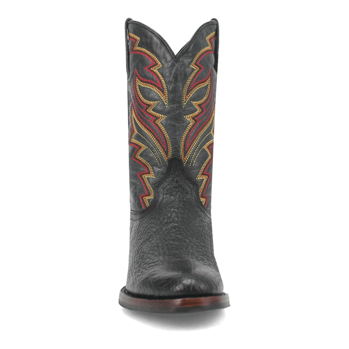 PRODUCT SHOT YOUNG GUN LEATHER BOOT AT FRONT ANGLE