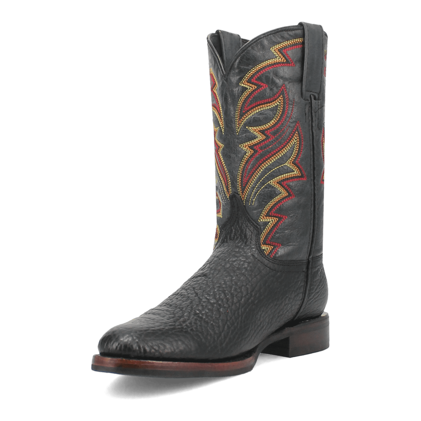 PRODUCT SHOT YOUNG GUN LEATHER BOOT AT 225 DEGREE ANGLE