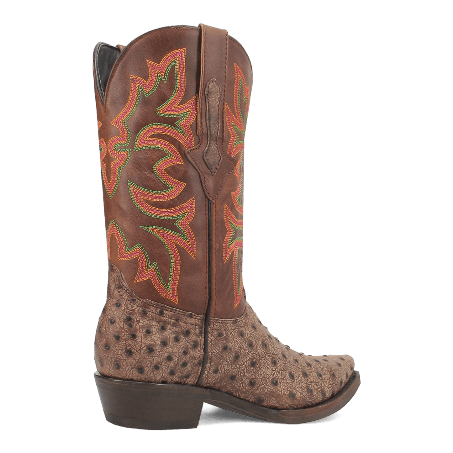 PRODUCT SHOT OUTLAW LEATHER BOOT AT 315 DEGREE ANGLE