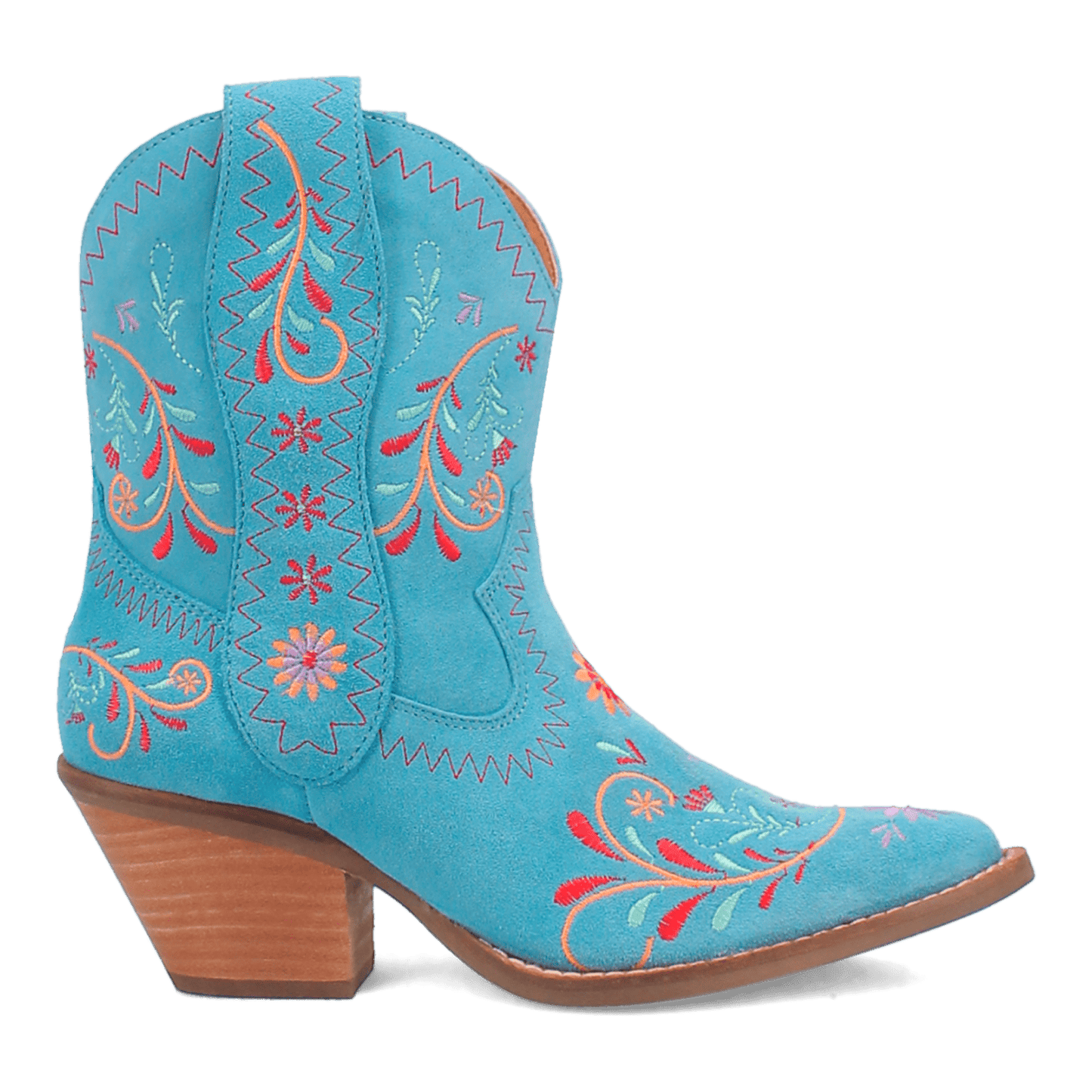 PRODUCT SHOT SUGAR BUG LEATHER BOOTIE AT 90 DEGREE INSIDE ANGLE