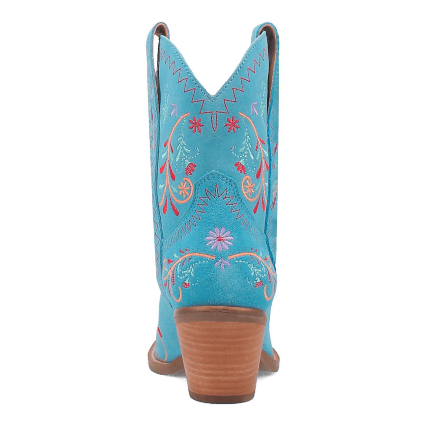 PRODUCT SHOT SUGAR BUG LEATHER BOOTIE AT 180 DEGREE BACK ANGLE