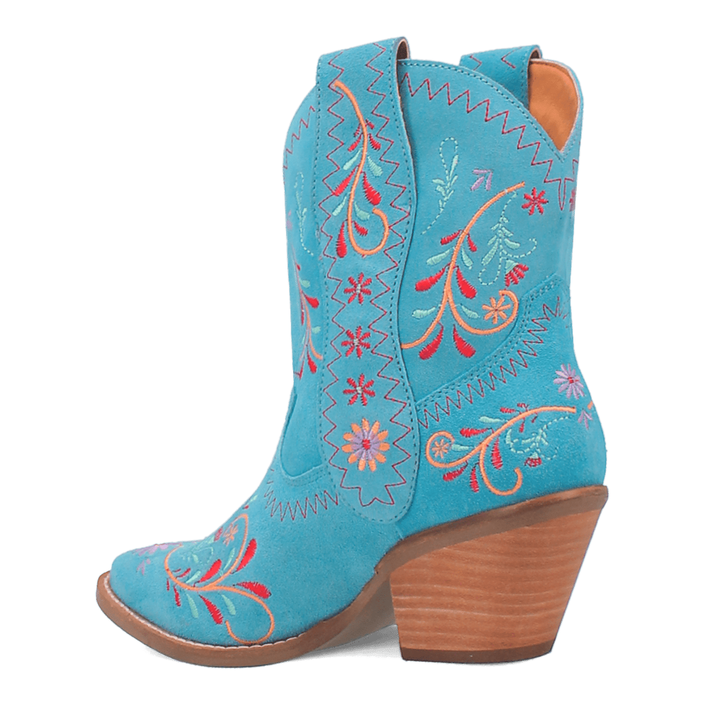 PRODUCT SHOT SUGAR BUG LEATHER BOOTIE AT 270 DEGREE ANGLE