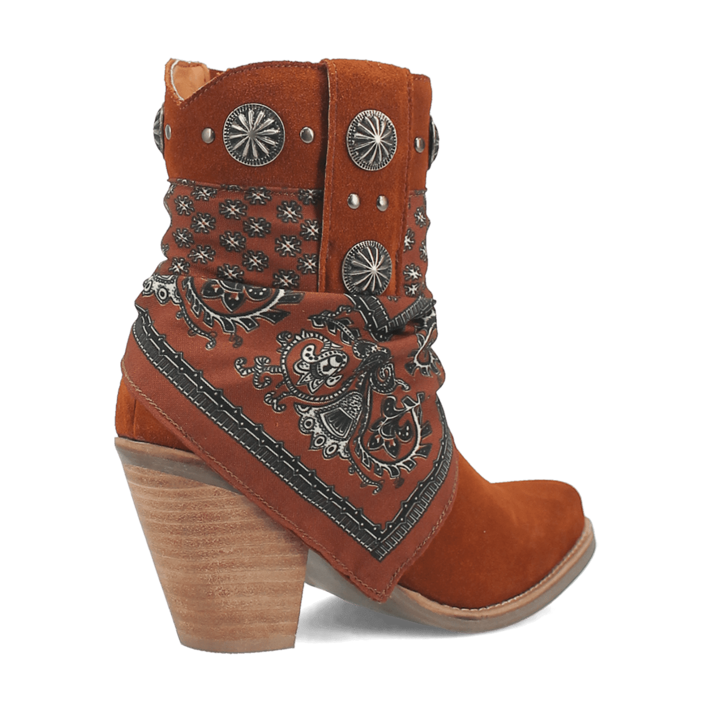 PRODUCT SHOT BANDIDA LEATHER BOOT AT 315 DEGREE ANGLE