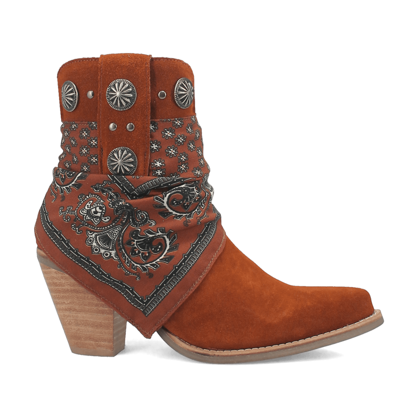 PRODUCT SHOT BANDIDA LEATHER BOOT AT 90 DEGREE INSIDE ANGLE