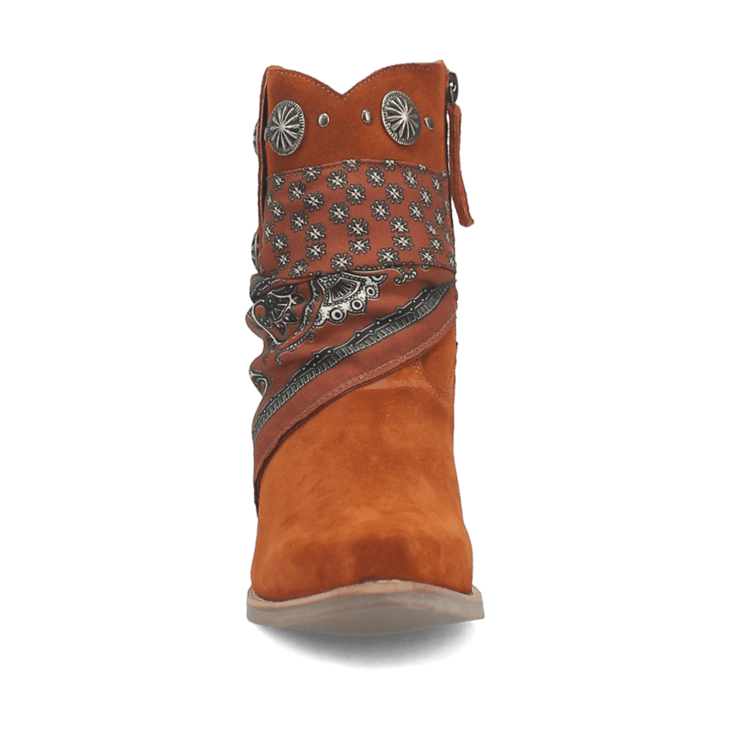 PRODUCT SHOT BANDIDA LEATHER BOOT AT FRONT ANGLE