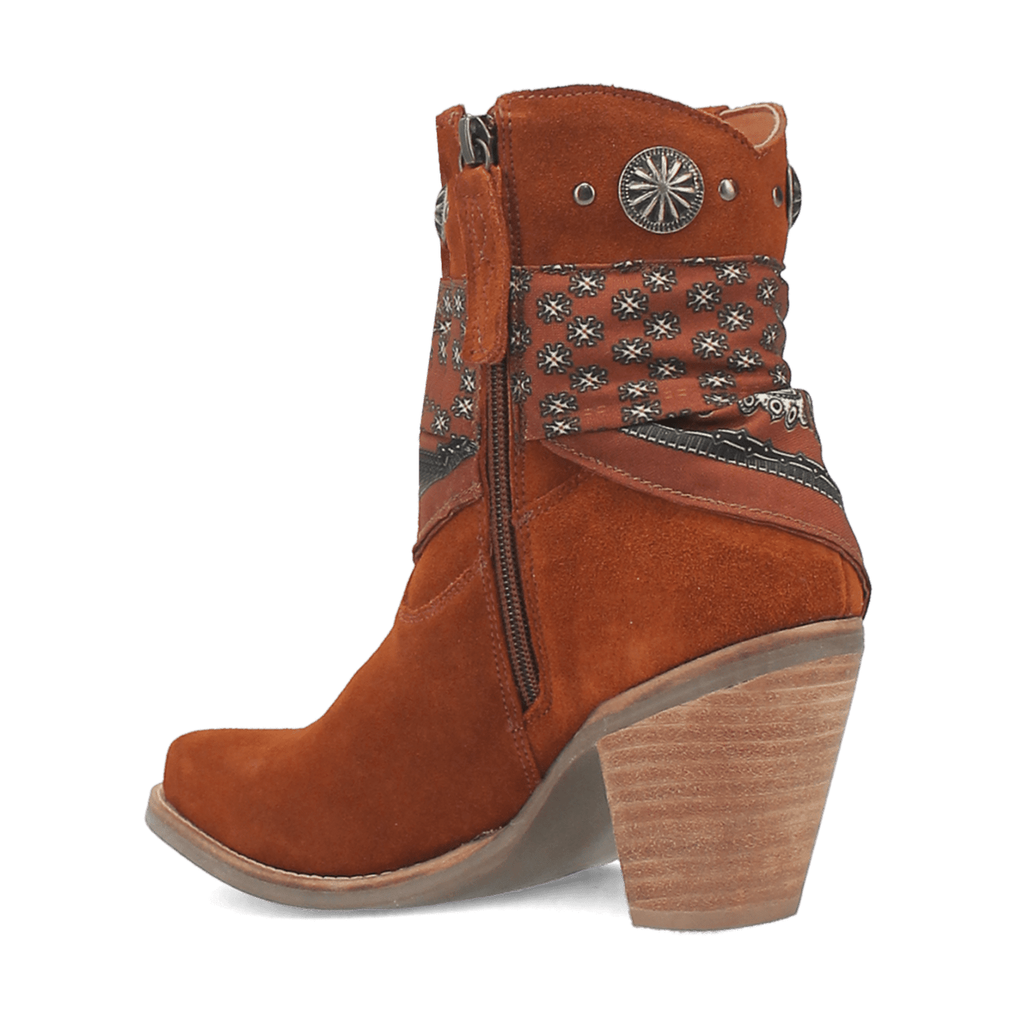 PRODUCT SHOT BANDIDA LEATHER BOOT AT 270 DEGREE ANGLE