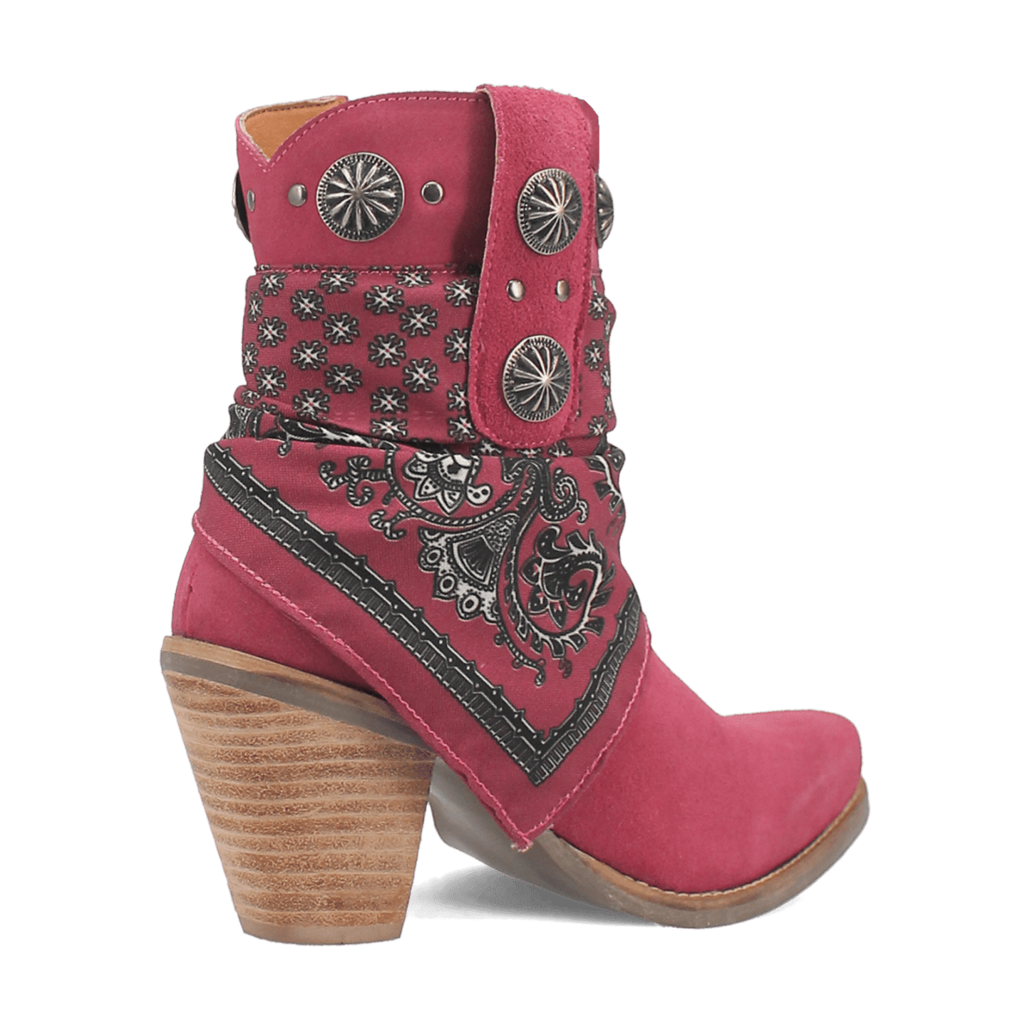 PRODUCT SHOT BANDIDA LEATHER BOOT AT 315 DEGREE ANGLE