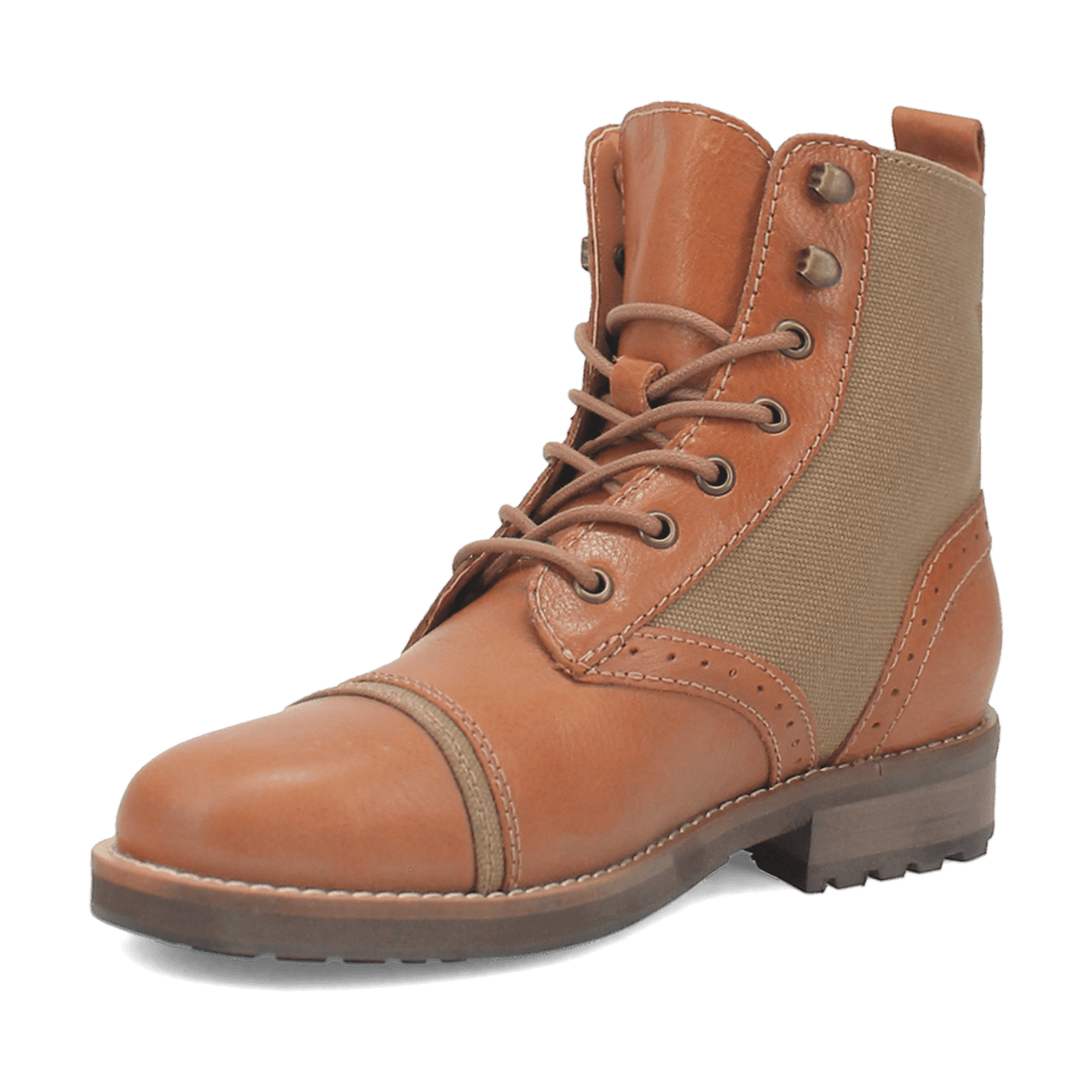 PRODUCT SHOT ANDY LEATHER BOOT AT 225 DEGREE ANGLE