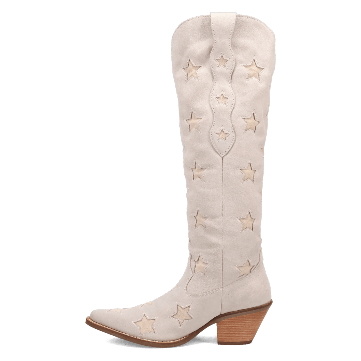 PRODUCT SHOT SUPER STAR SUEDE BOOT AT 135 DEGREE OUTSIDE ANGLE
