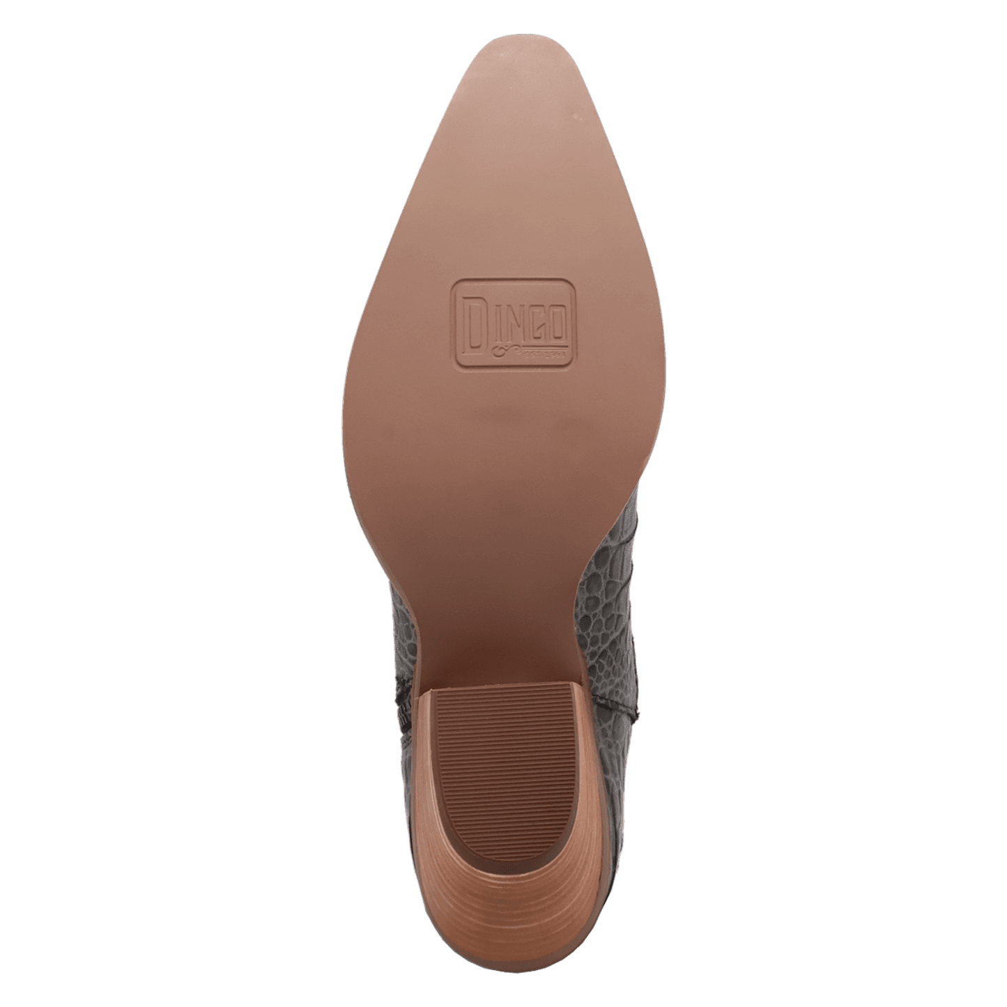 PRODUCT SHOT RICKIE LEATHER BOOTIE AT OUTSOLE ANGLE