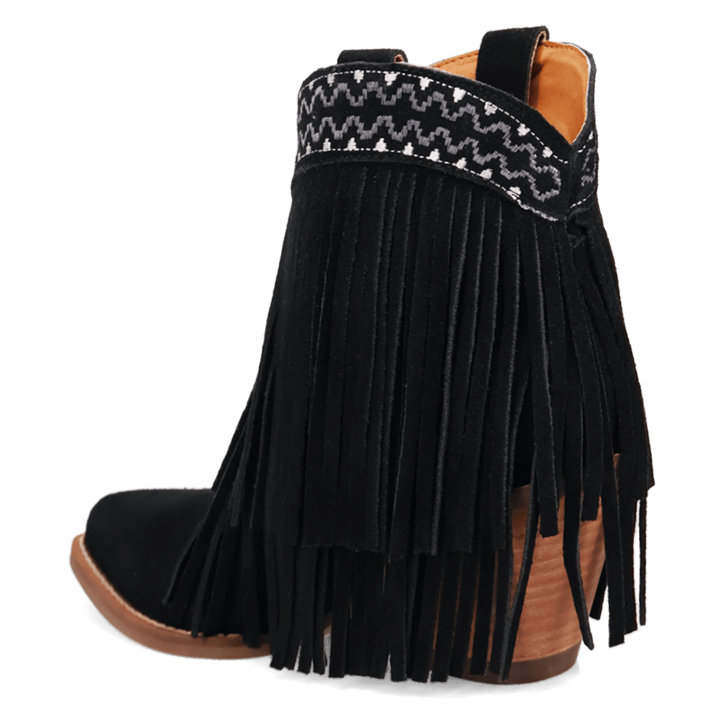 PRODUCT SHOT TAPADERO SUEDE BOOTIE AT 270 DEGREE ANGLE
