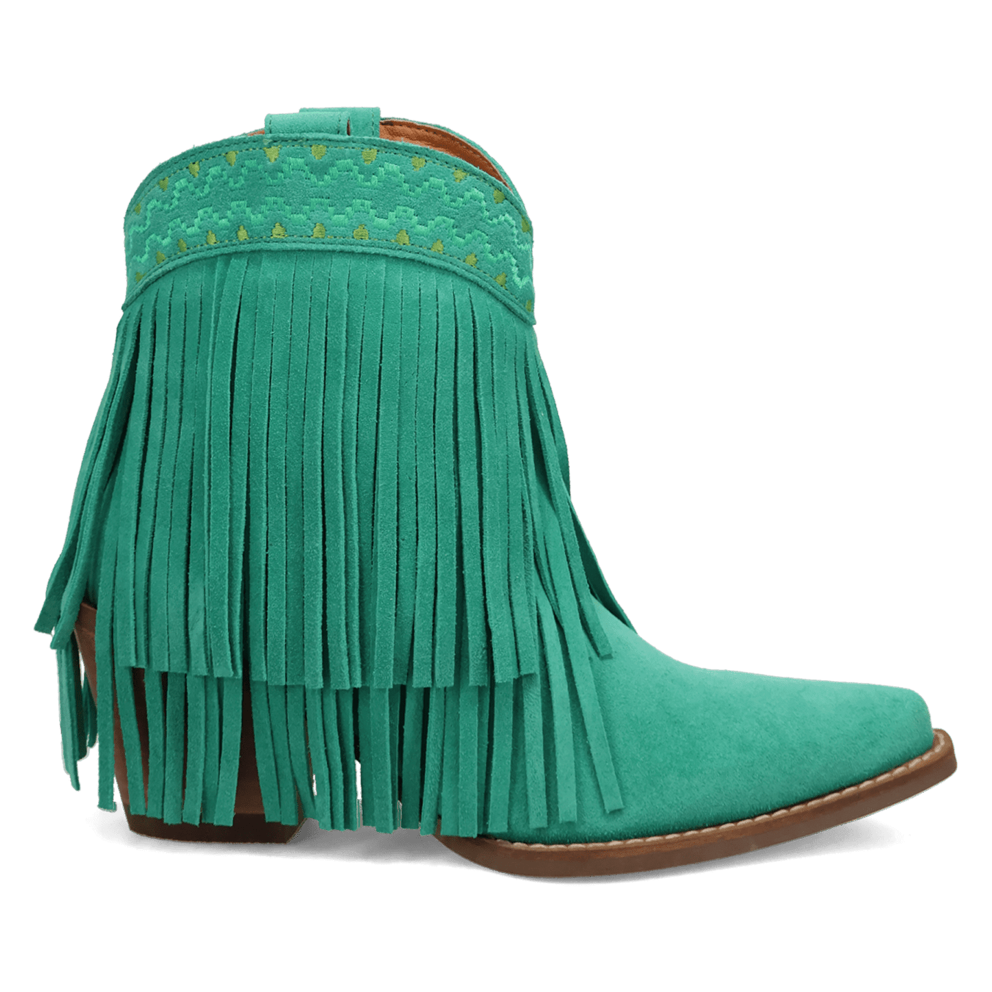 PRODUCT SHOT TAPADERO SUEDE BOOTIE AT 90 DEGREE INSIDE ANGLE