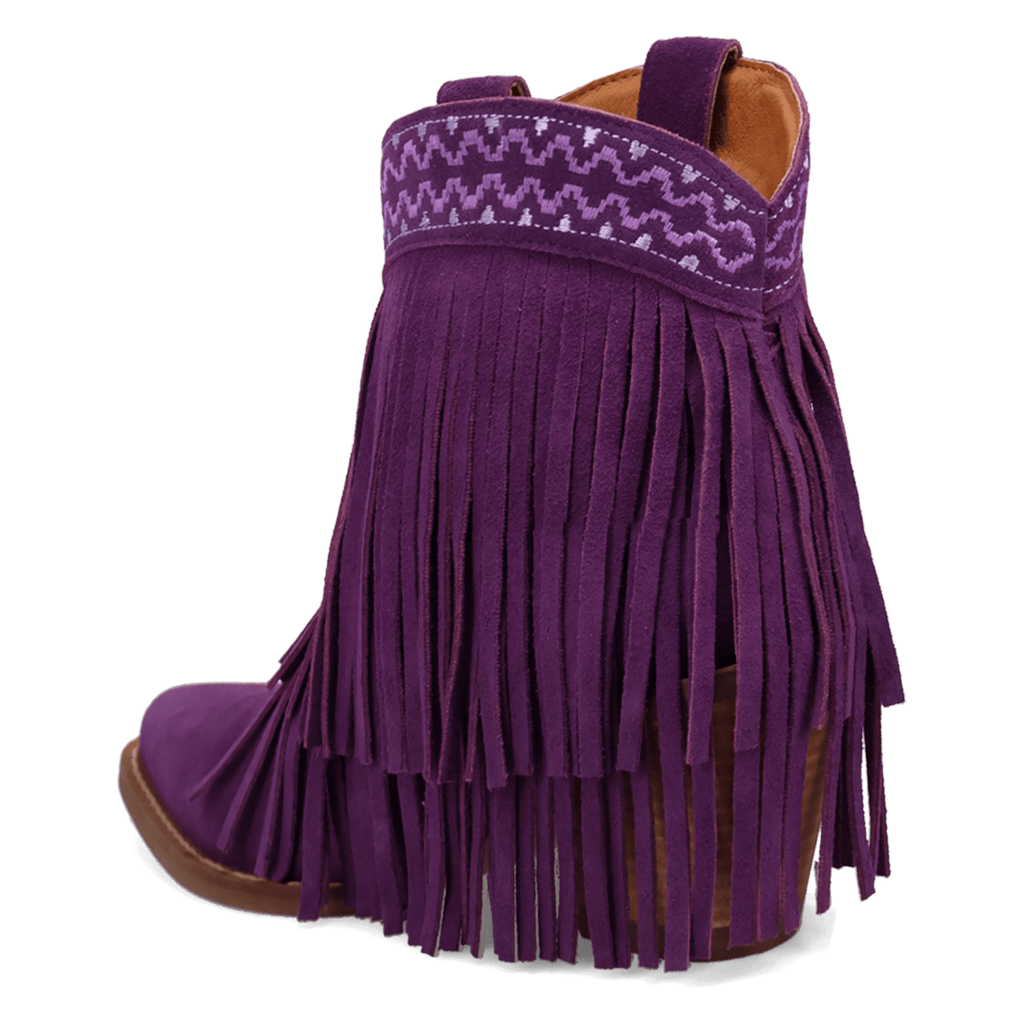 PRODUCT SHOT TAPADERO SUEDE BOOTIE AT 270 DEGREE ANGLE