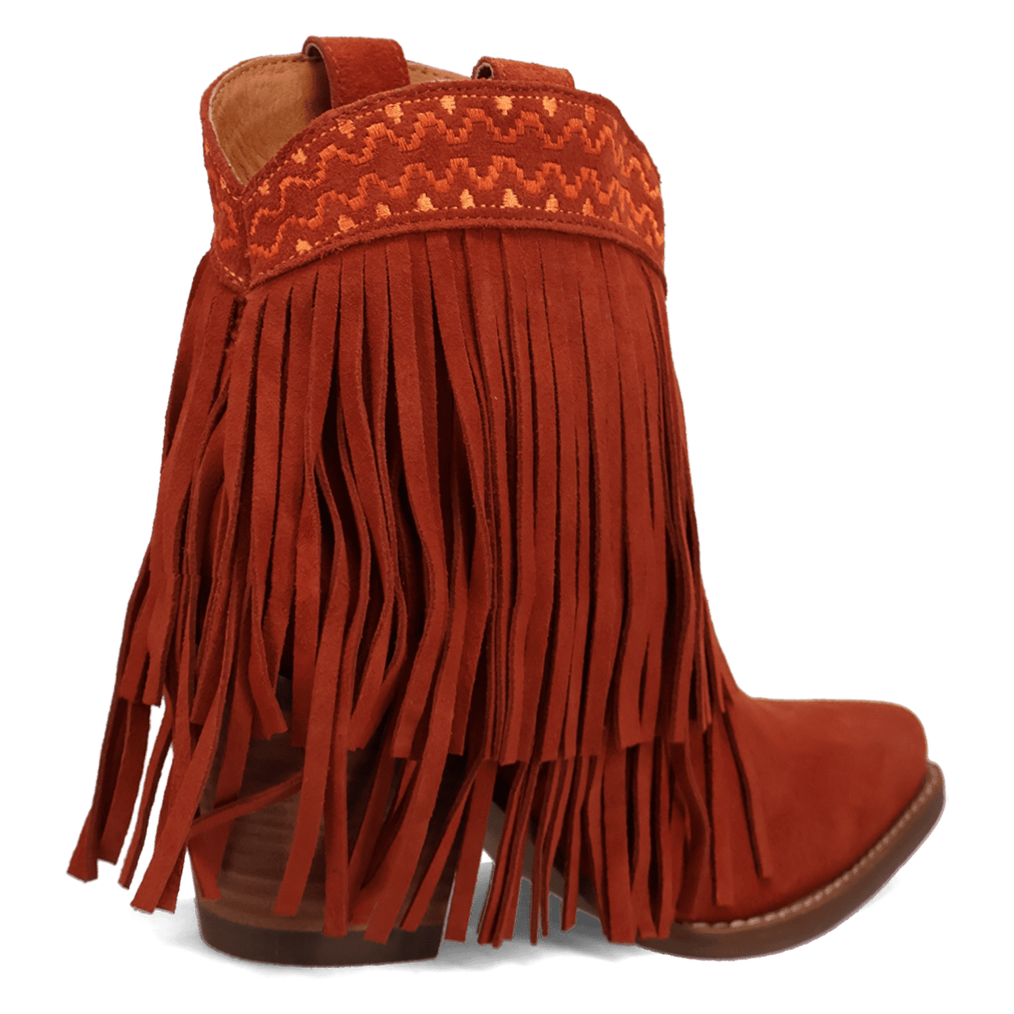 PRODUCT SHOT TAPADERO SUEDE BOOTIE AT 315 DEGREE ANGLE