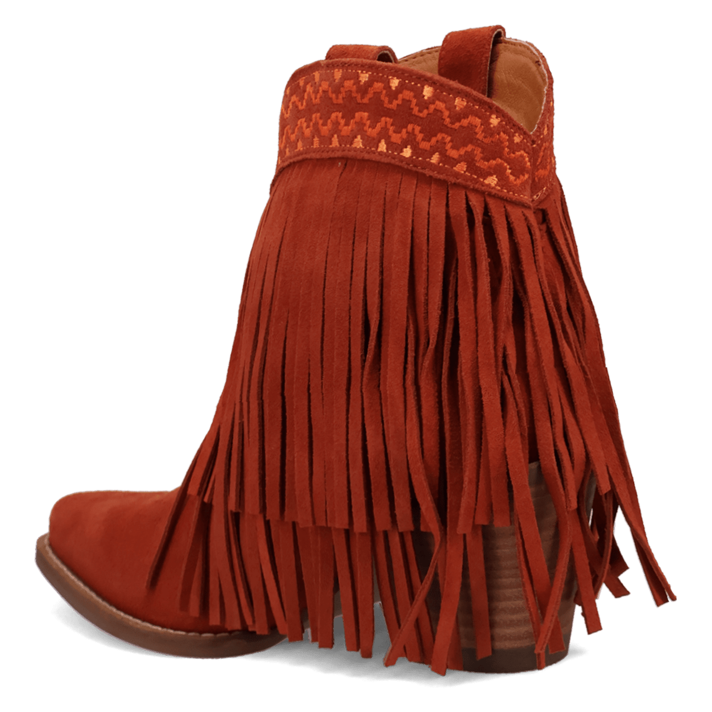 PRODUCT SHOT TAPADERO SUEDE BOOTIE AT 270 DEGREE ANGLE