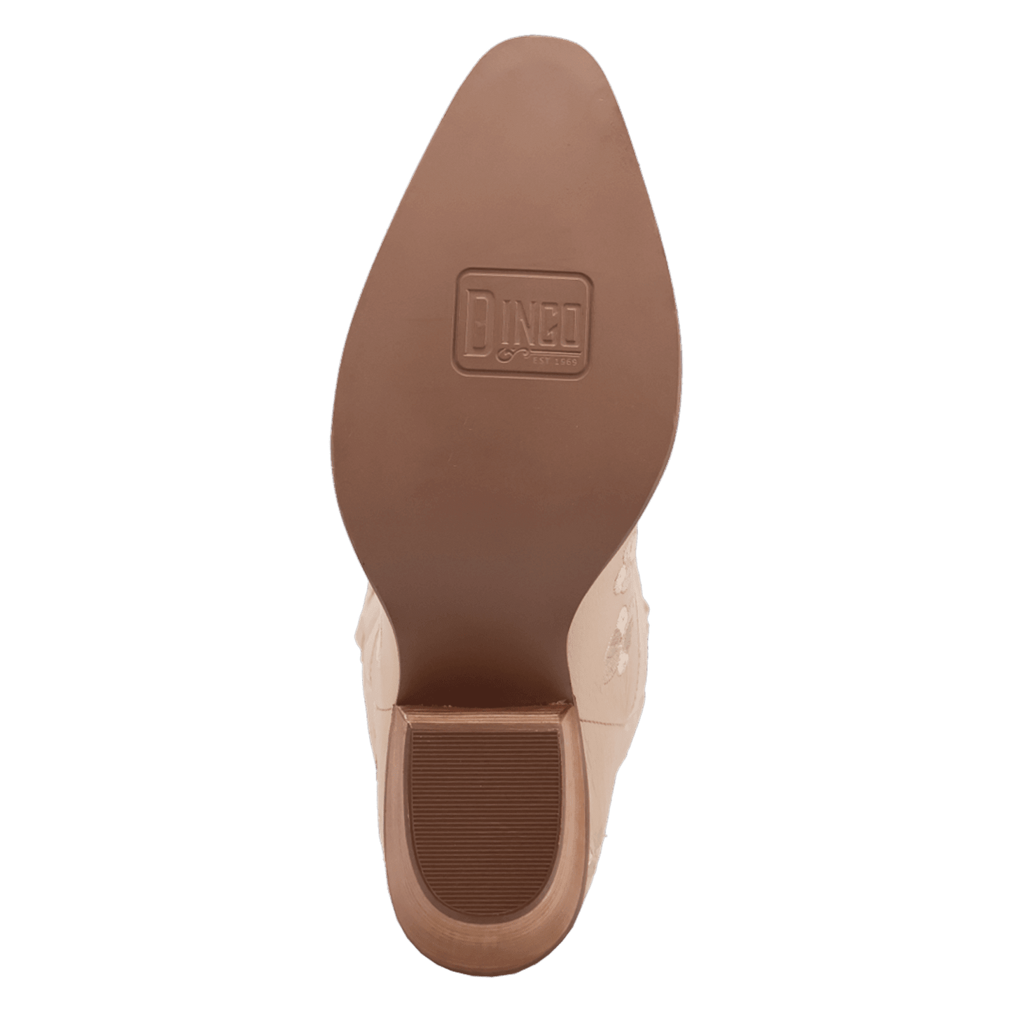 PRODUCT SHOT LOVE BUG LEATHER BOOT AT OUTSOLE ANGLE