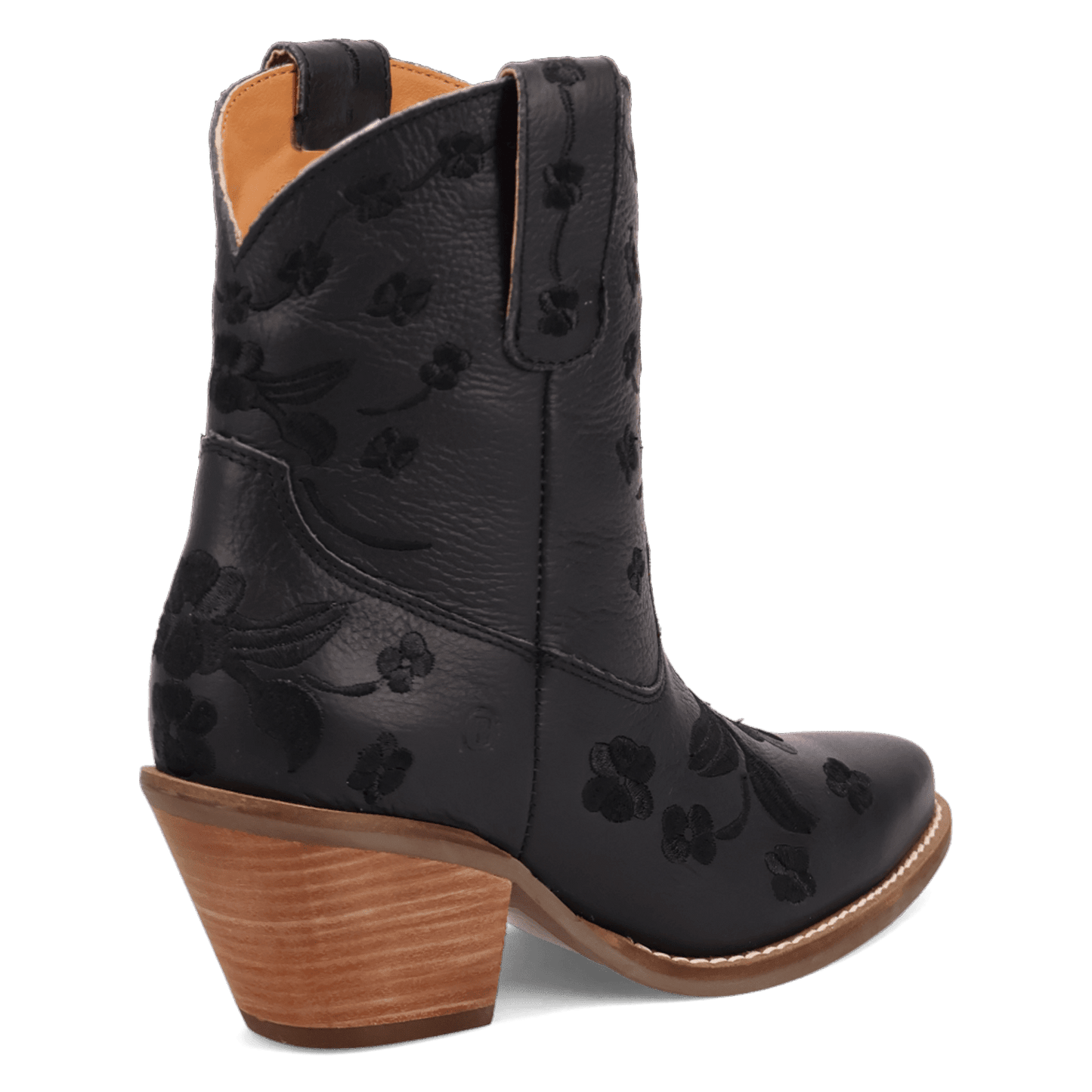 PRODUCT SHOT SWEETHEART LEATHER BOOTIE AT 315 DEGREE ANGLE