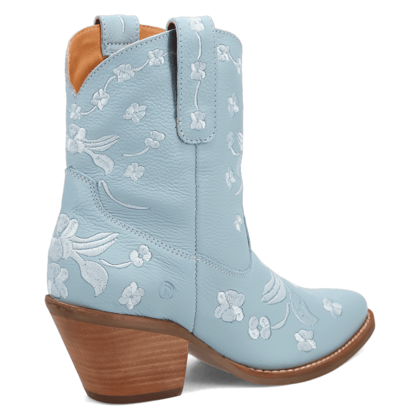 PRODUCT SHOT SWEETHEART LEATHER BOOTIE AT 315 DEGREE ANGLE