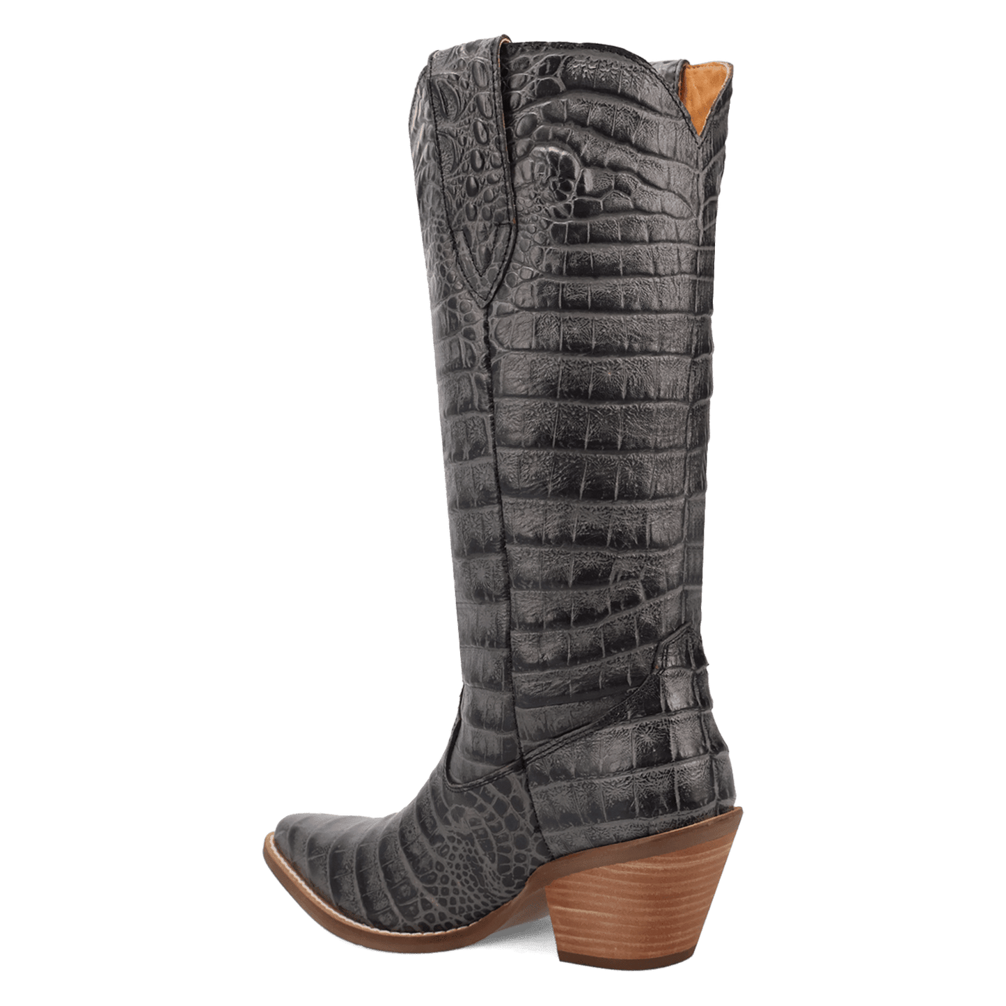 PRODUCT SHOT OZZIE LEATHER BOOT AT 270 DEGREE ANGLE