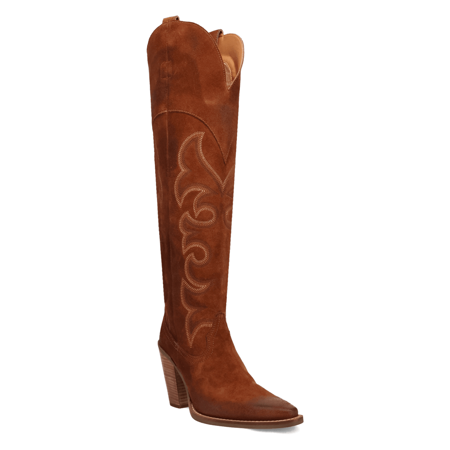 PRODUCT SHOT PRIMADONNA SUEDE BOOT AT 45 DEGREE ANGLE