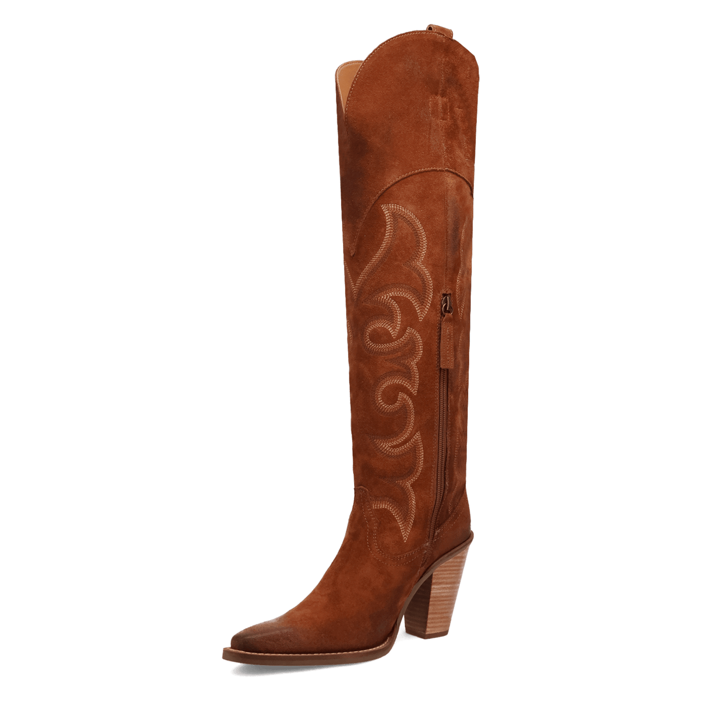 PRODUCT SHOT PRIMADONNA SUEDE BOOT AT 225 DEGREE ANGLE