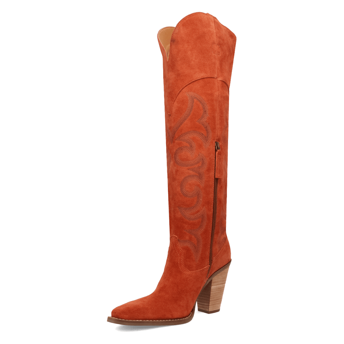 PRODUCT SHOT PRIMADONNA SUEDE BOOT AT 225 DEGREE ANGLE