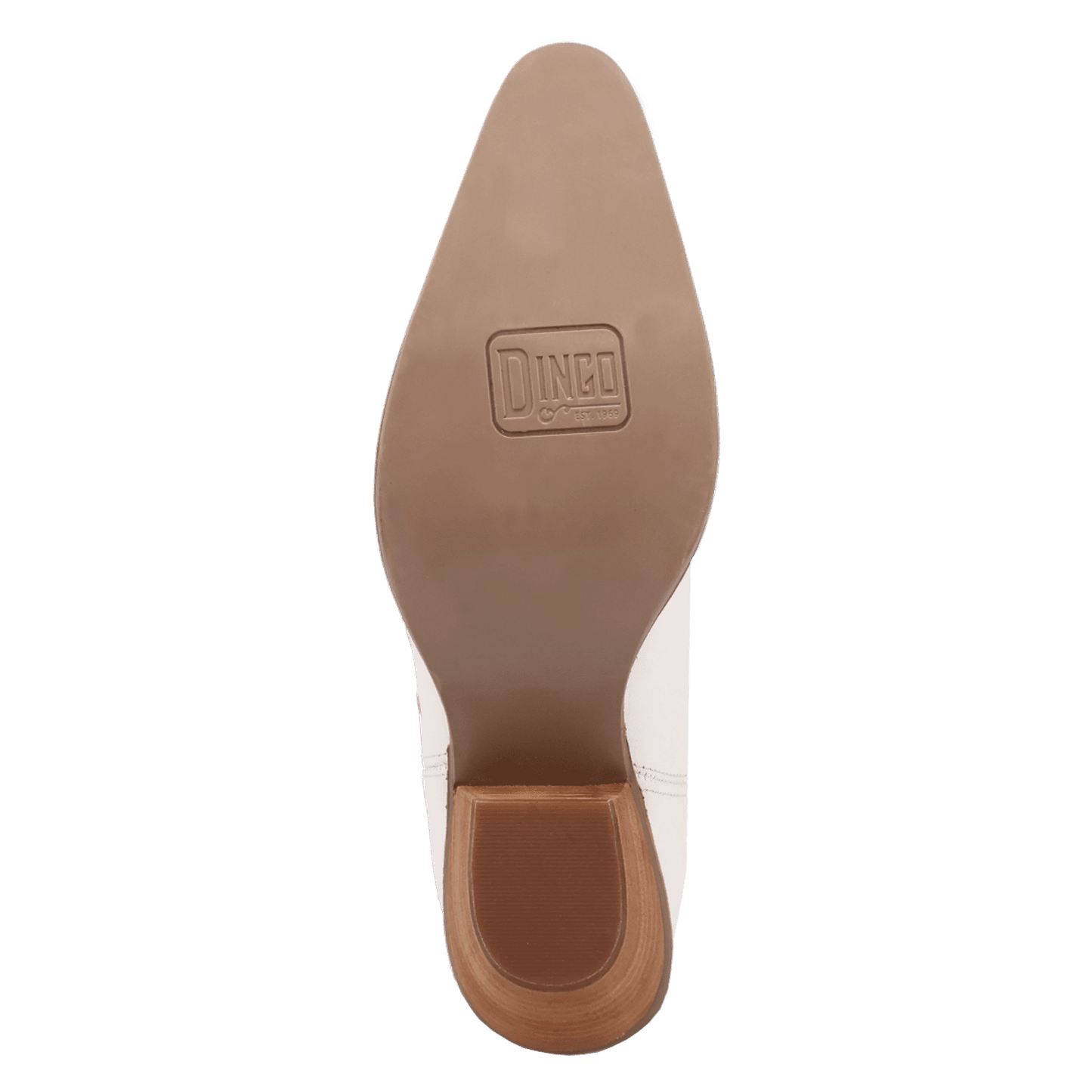 PRODUCT SHOT PACHITA LEATHER BOOT AT OUTSOLE ANGLE
