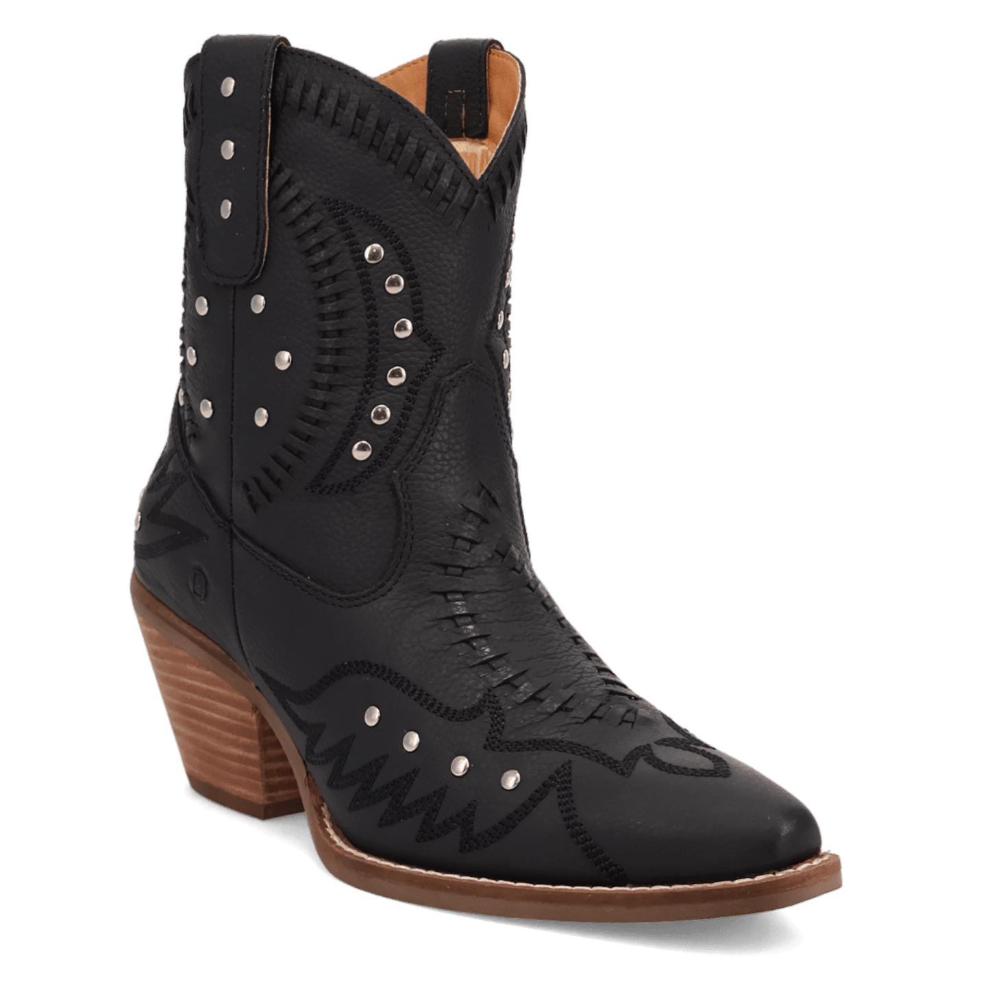 PRODUCT SHOT PRECIOUS LEATHER BOOTIE AT 45 DEGREE ANGLE