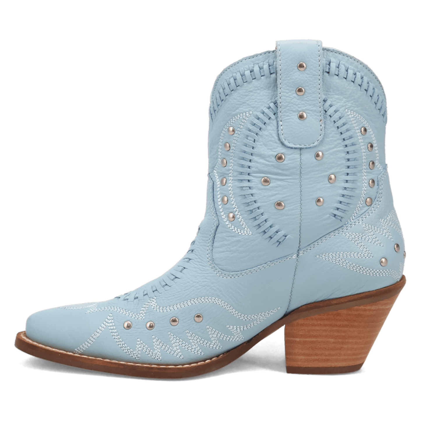 PRODUCT SHOT PRECIOUS LEATHER BOOTIE AT 135 DEGREE OUTSIDE ANGLE