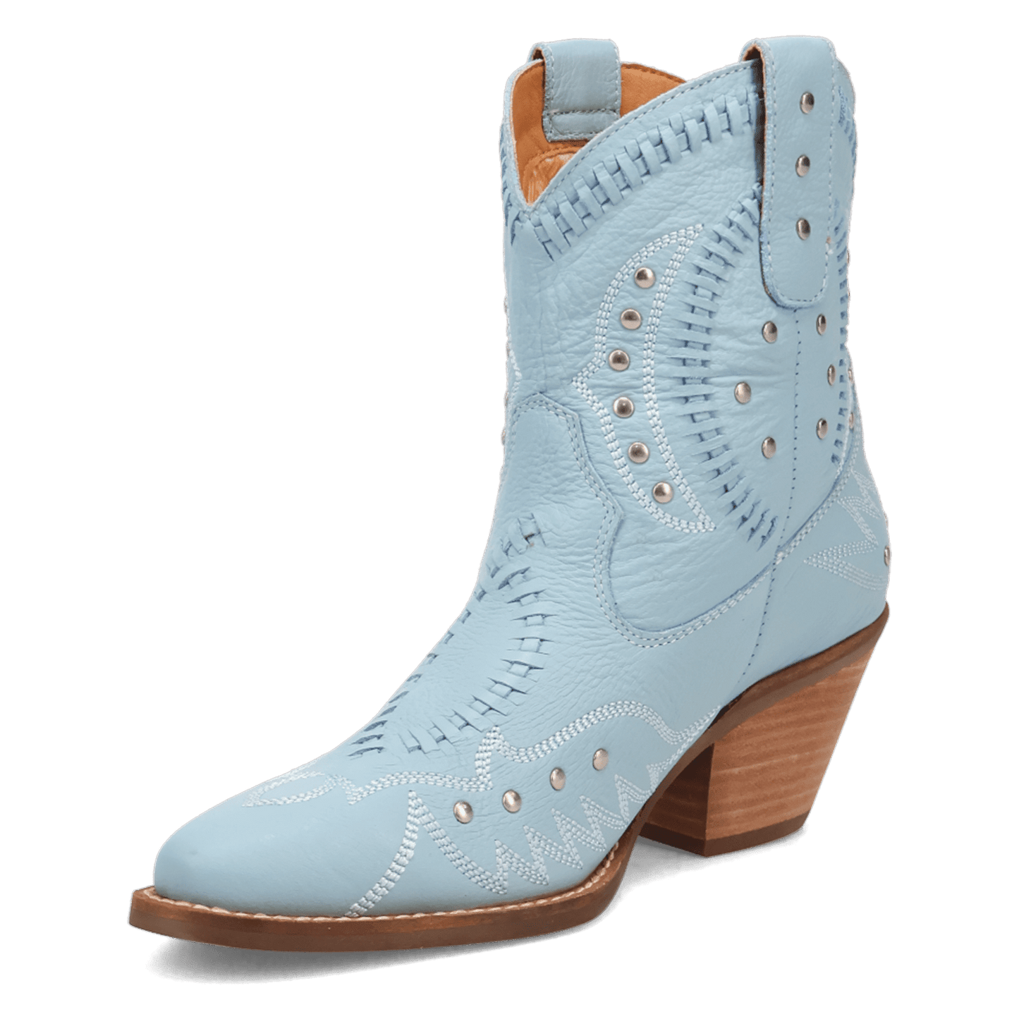 PRODUCT SHOT PRECIOUS LEATHER BOOTIE AT 225 DEGREE ANGLE