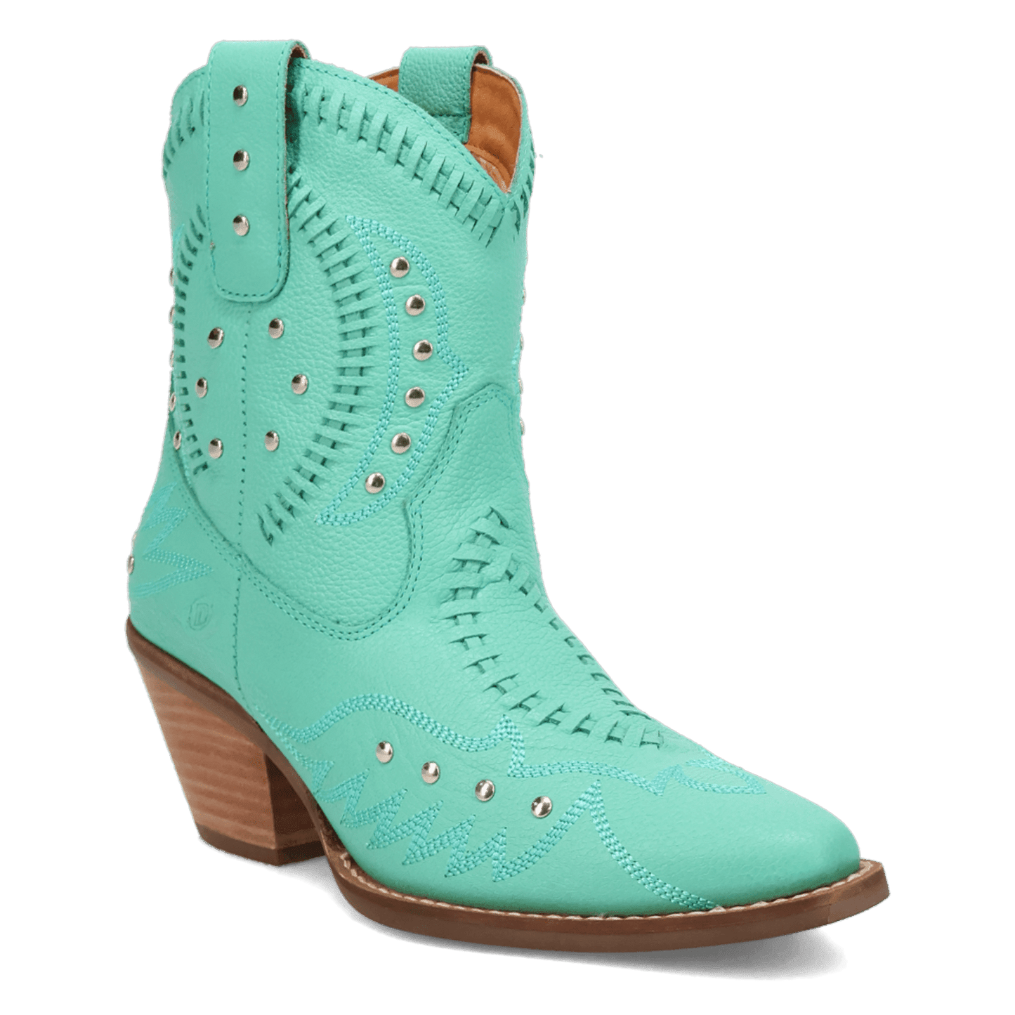 PRODUCT SHOT PRECIOUS LEATHER BOOTIE AT 45 DEGREE ANGLE