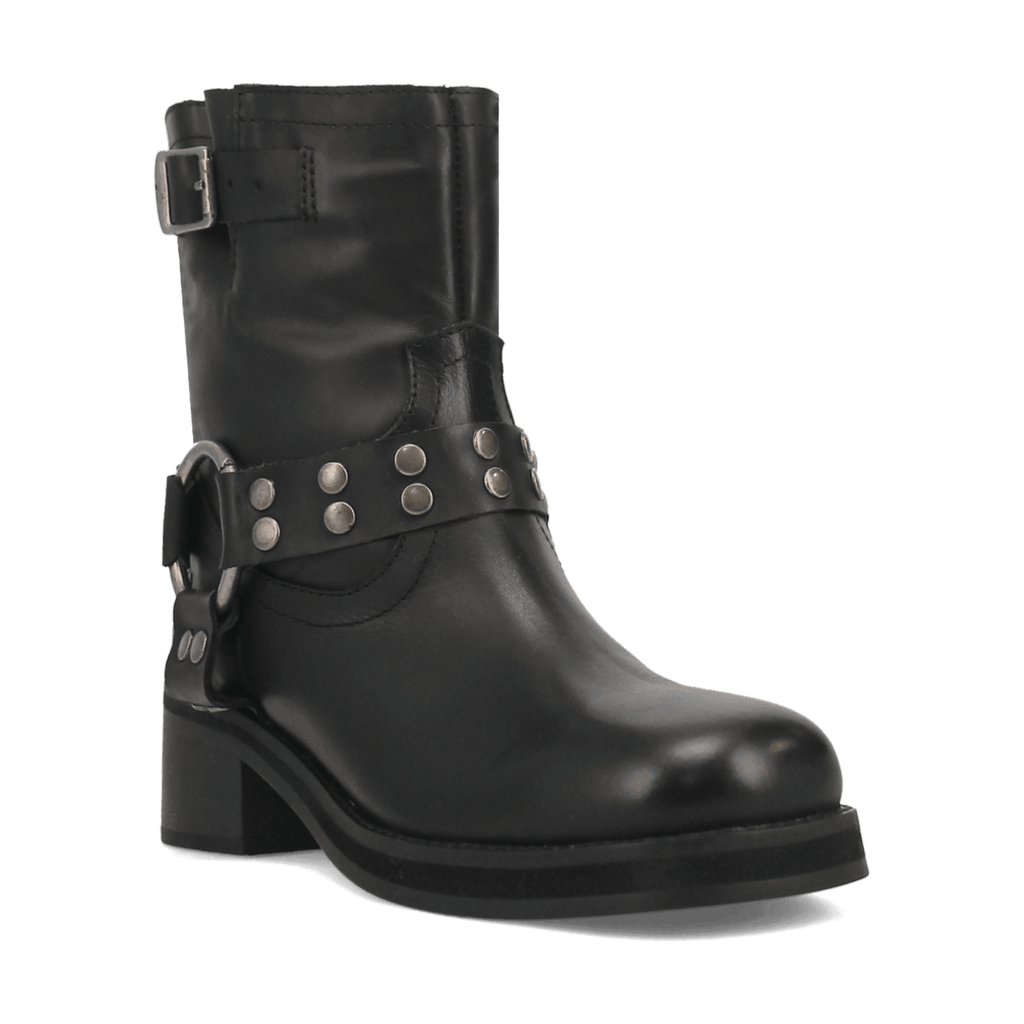 PRODUCT SHOT ANARCHY LEATHER BOOTIE AT 45 DEGREE ANGLE