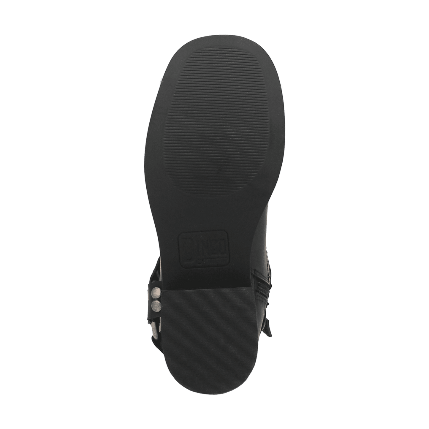 PRODUCT SHOT ANARCHY LEATHER BOOTIE AT OUTSOLE ANGLE