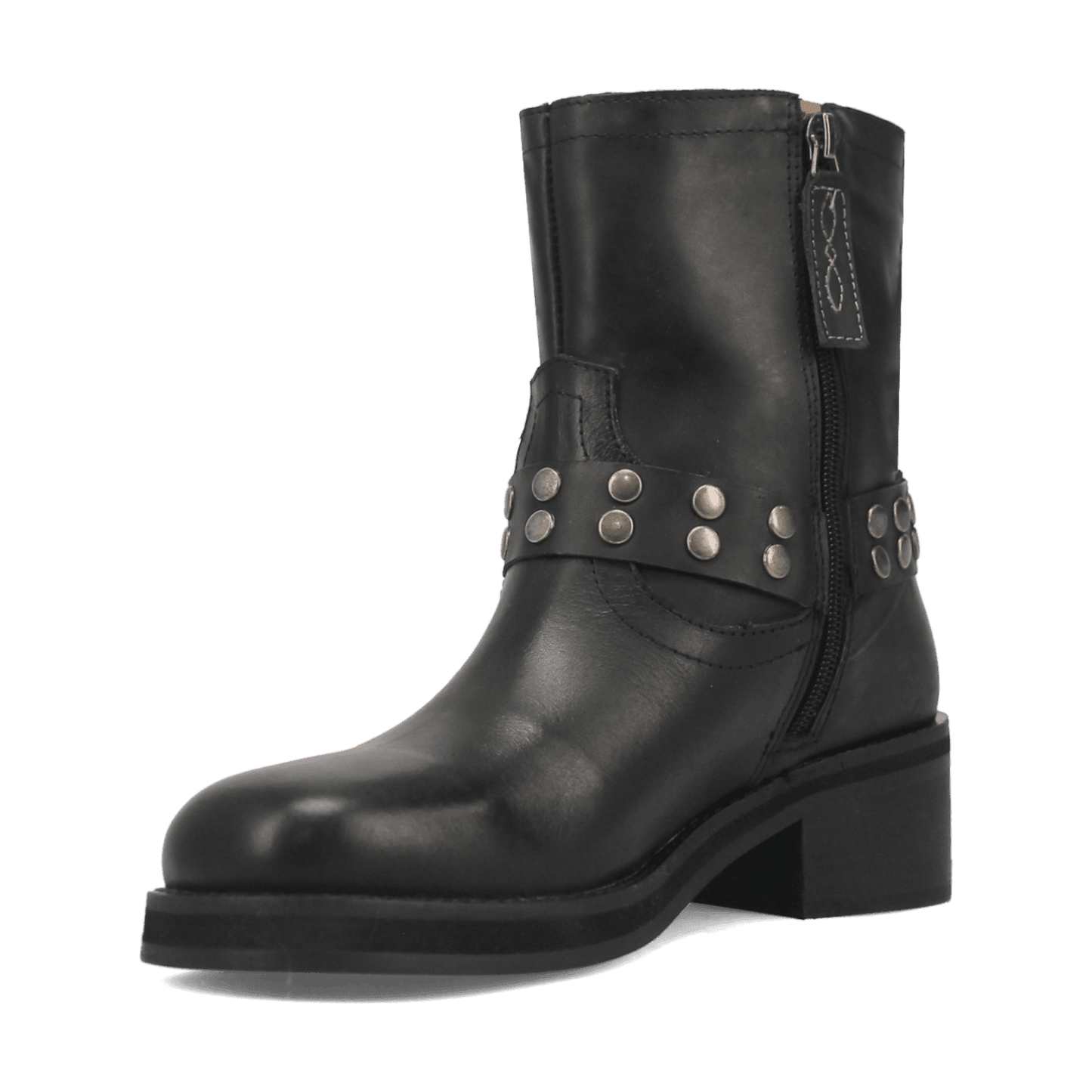 PRODUCT SHOT ANARCHY LEATHER BOOTIE AT 225 DEGREE ANGLE