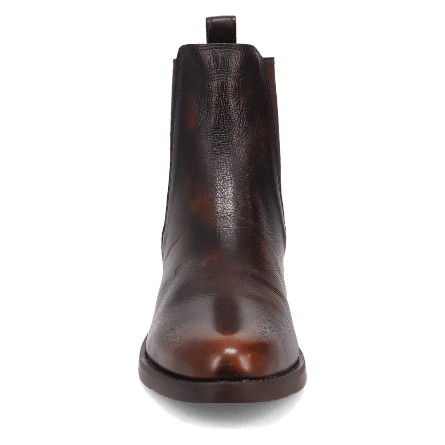 PRODUCT SHOT CAMINO LEATHER BOOT AT FRONT ANGLE