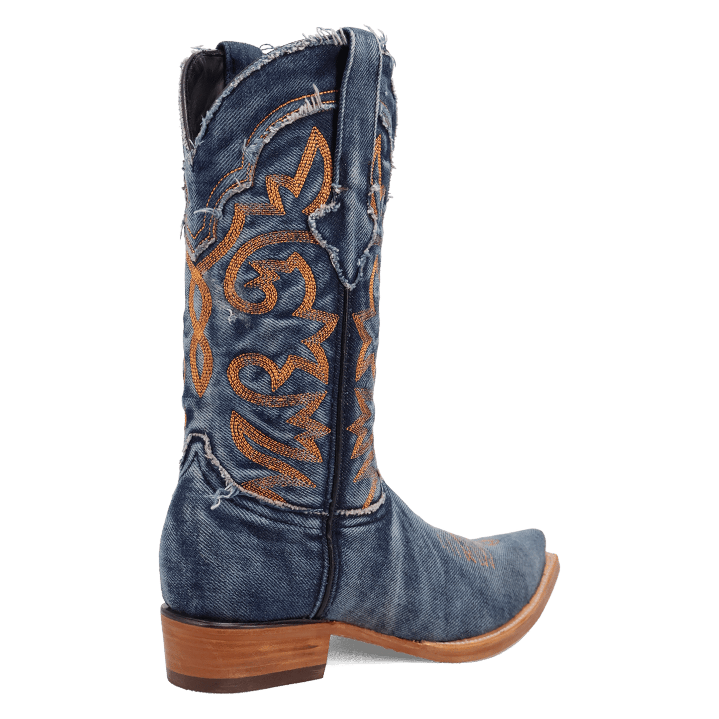 PRODUCT SHOT BIG EASY DENIM BOOT AT 315 DEGREE ANGLE