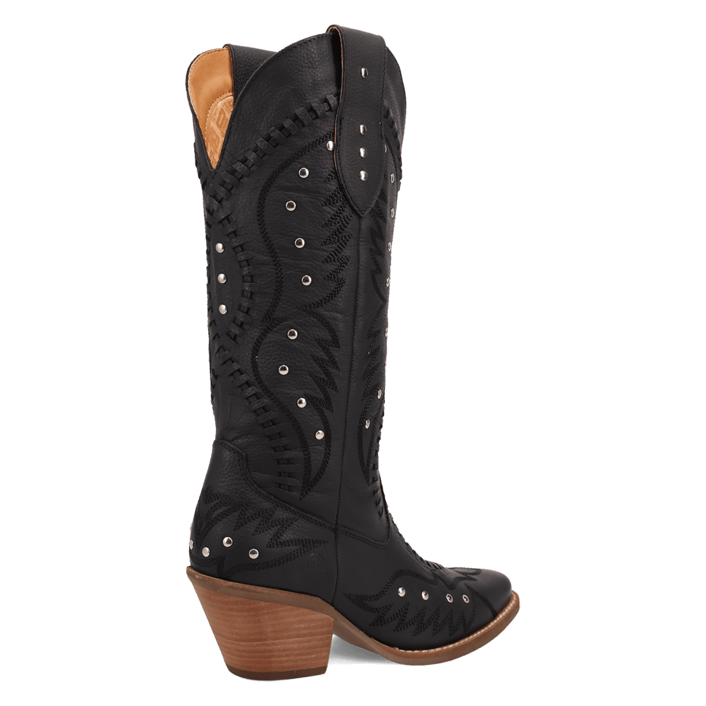 PRODUCT SHOT PRETTY 'N  PINK LEATHER BOOT AT 315 DEGREE ANGLE
