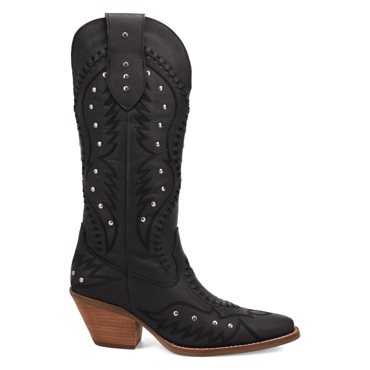 PRODUCT SHOT PRETTY 'N  PINK LEATHER BOOT AT 90 DEGREE INSIDE ANGLE