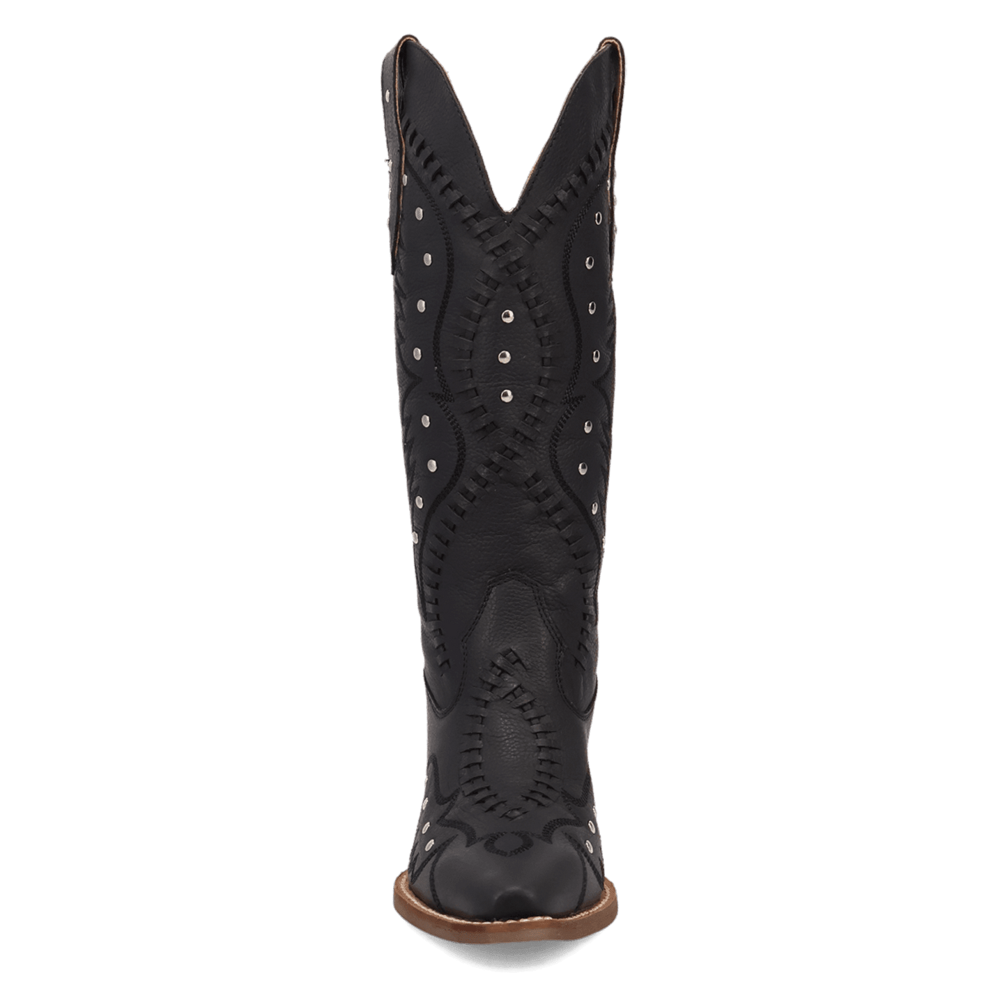 PRODUCT SHOT PRETTY 'N  PINK LEATHER BOOT AT FRONT ANGLE