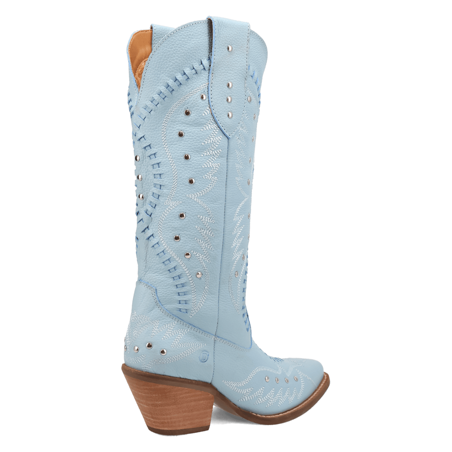PRODUCT SHOT PRETTY 'N  PINK LEATHER BOOT AT 315 DEGREE ANGLE