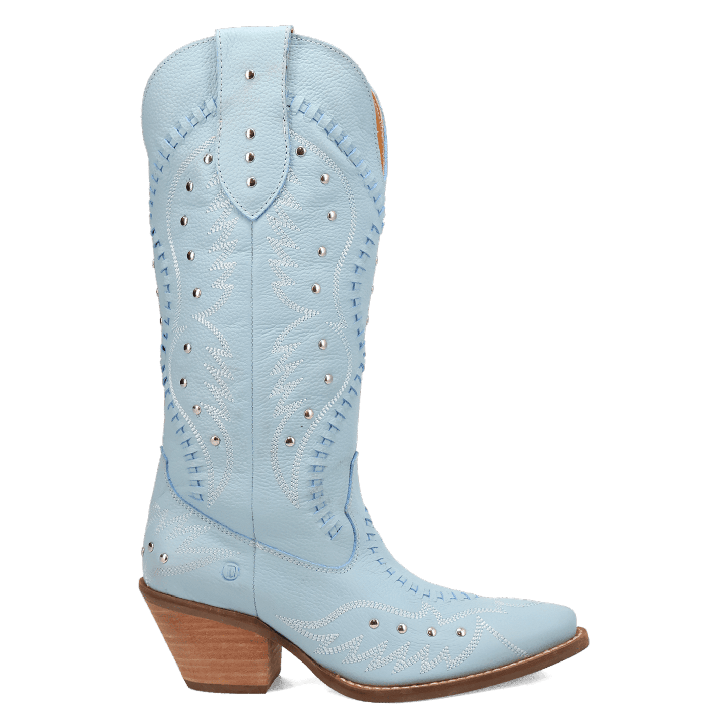 PRODUCT SHOT PRETTY 'N  PINK LEATHER BOOT AT 90 DEGREE INSIDE ANGLE