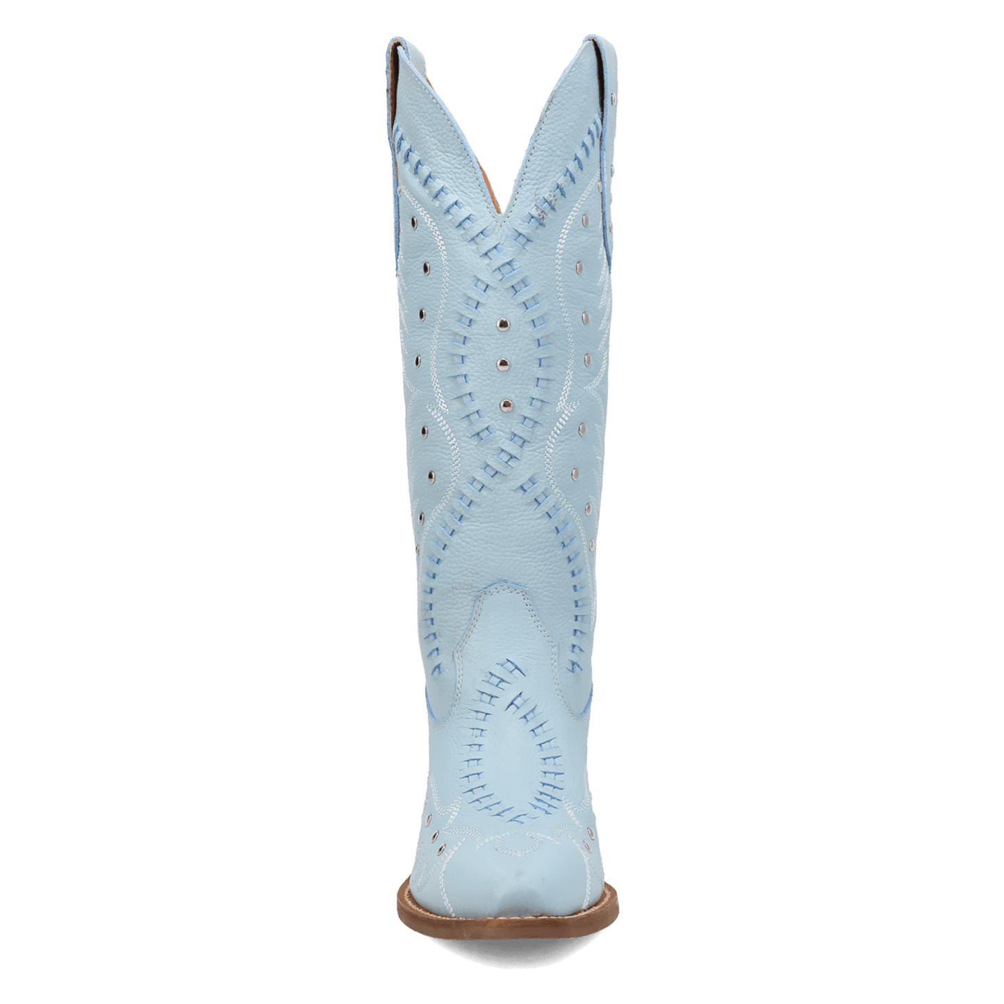 PRODUCT SHOT PRETTY 'N  PINK LEATHER BOOT AT FRONT ANGLE