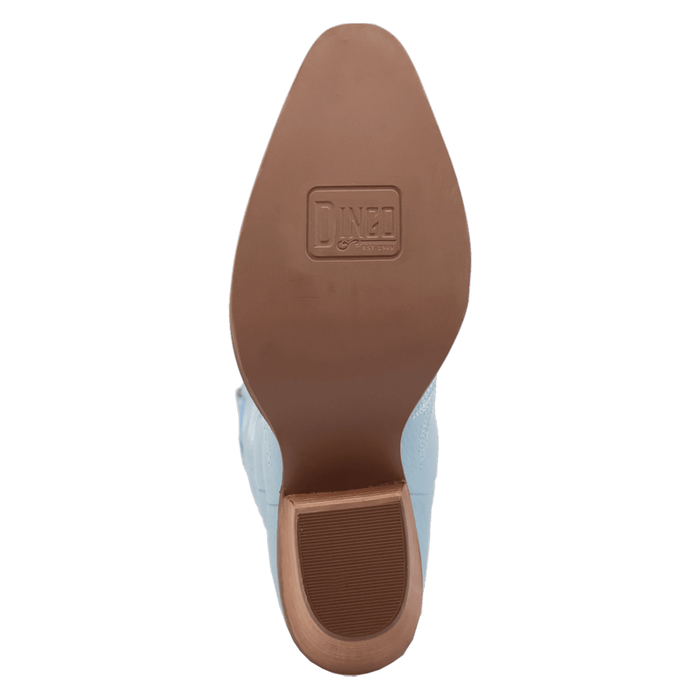 PRODUCT SHOT PRETTY 'N  PINK LEATHER BOOT AT OUTSOLE ANGLE